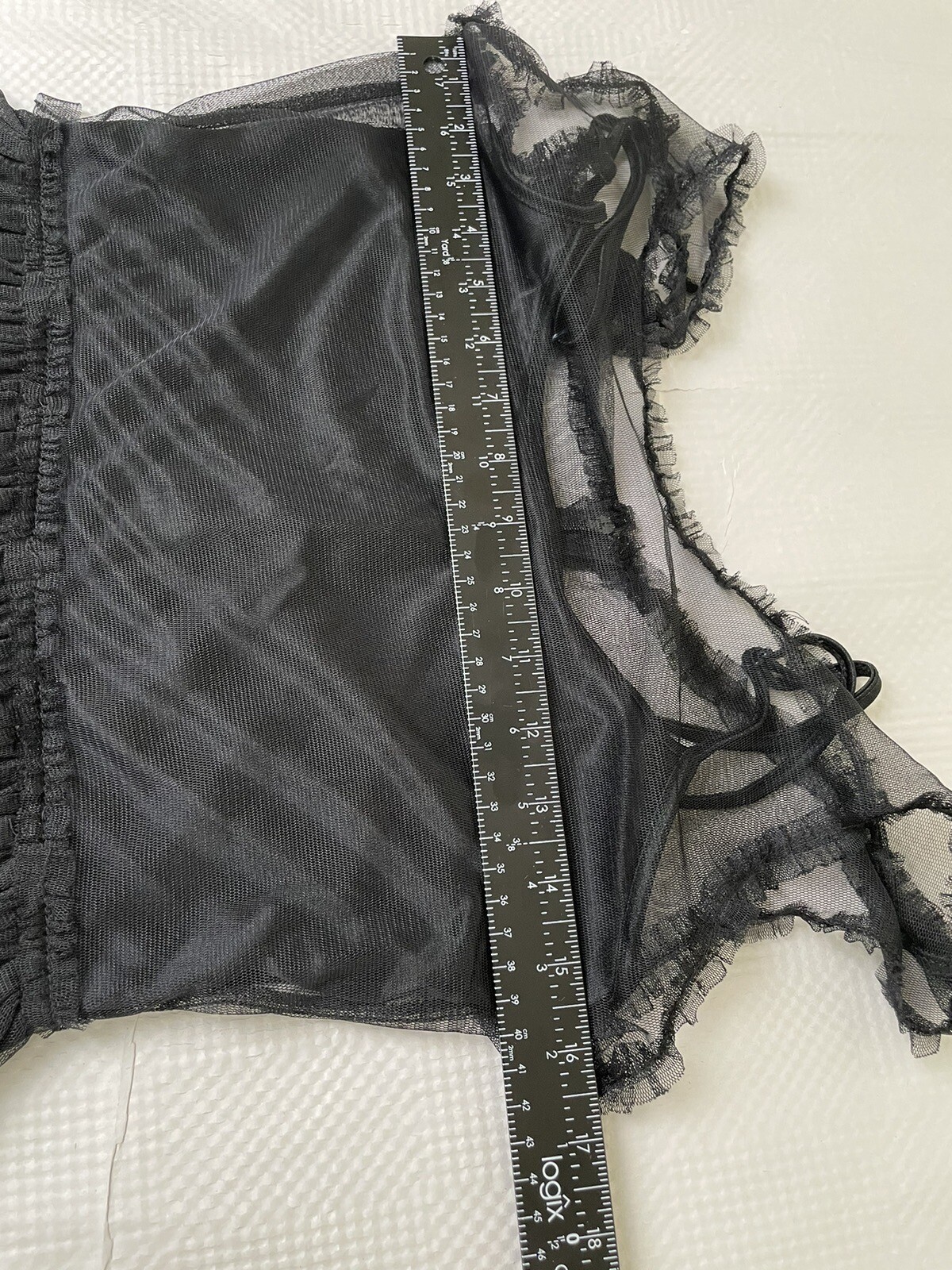 American Rag Sleeveless Rosette Fabric Trim Black Cocktail Dress Size Small