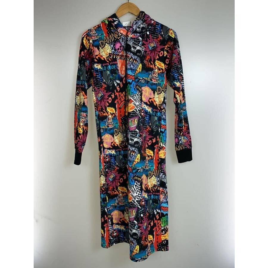 Hysteric Glamour Womens Midi Long Sleeve Dress Multicolor Print Auth