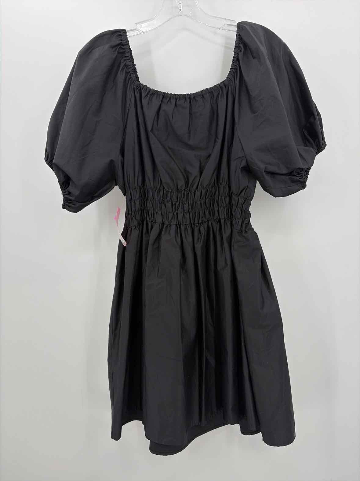 Pre-Owned Devotion Twins Black Size Small Knee Length Short Sleeve Dress