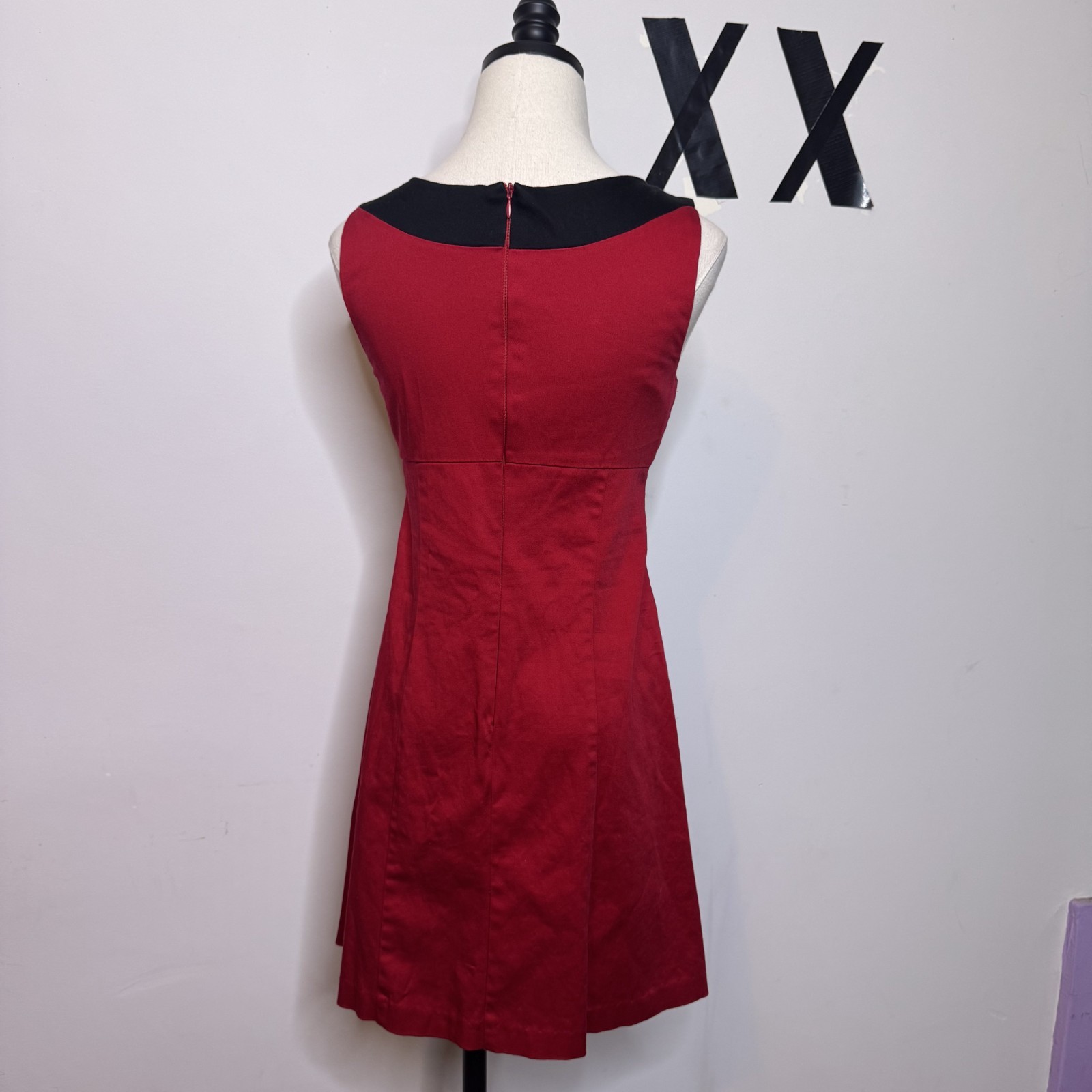 Vintage 90s City Triangles Mod Colorblock Mini Dress Cutout A-Line Grunge XS S
