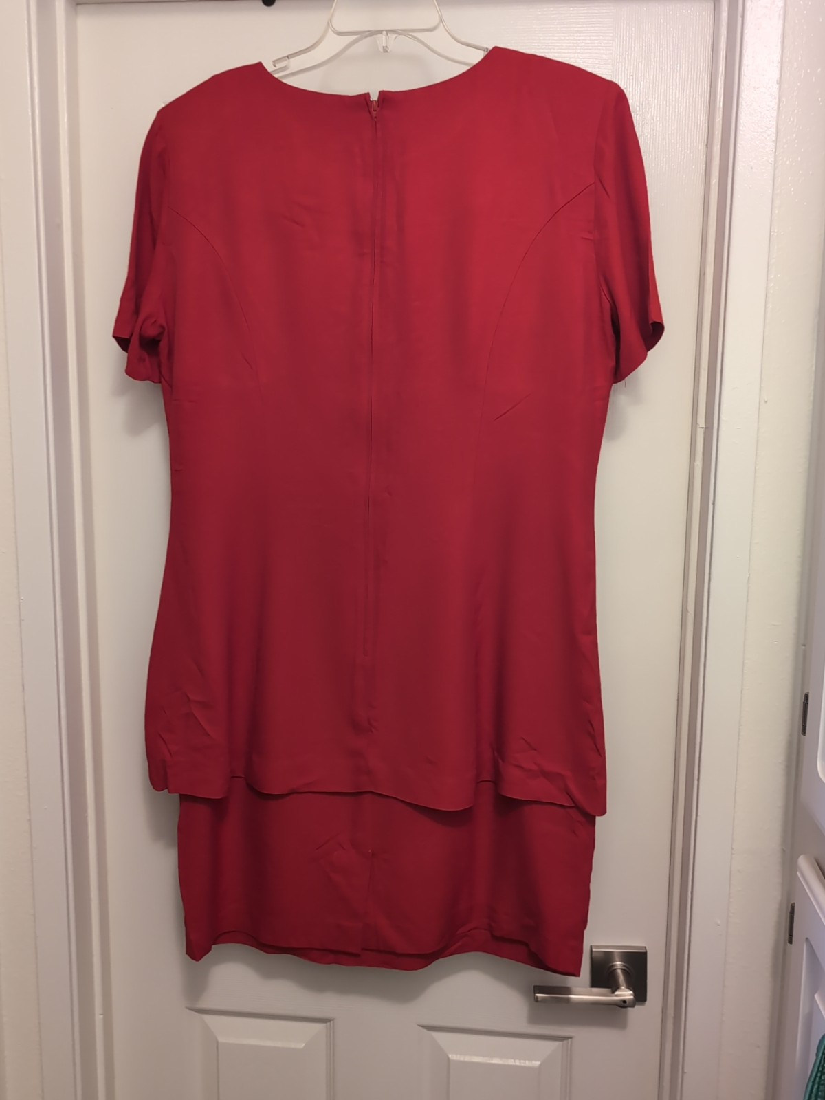 EUC Dani Max Red Separates-look Dress, Jacket Over Skirt, size 14, Gorgeous!