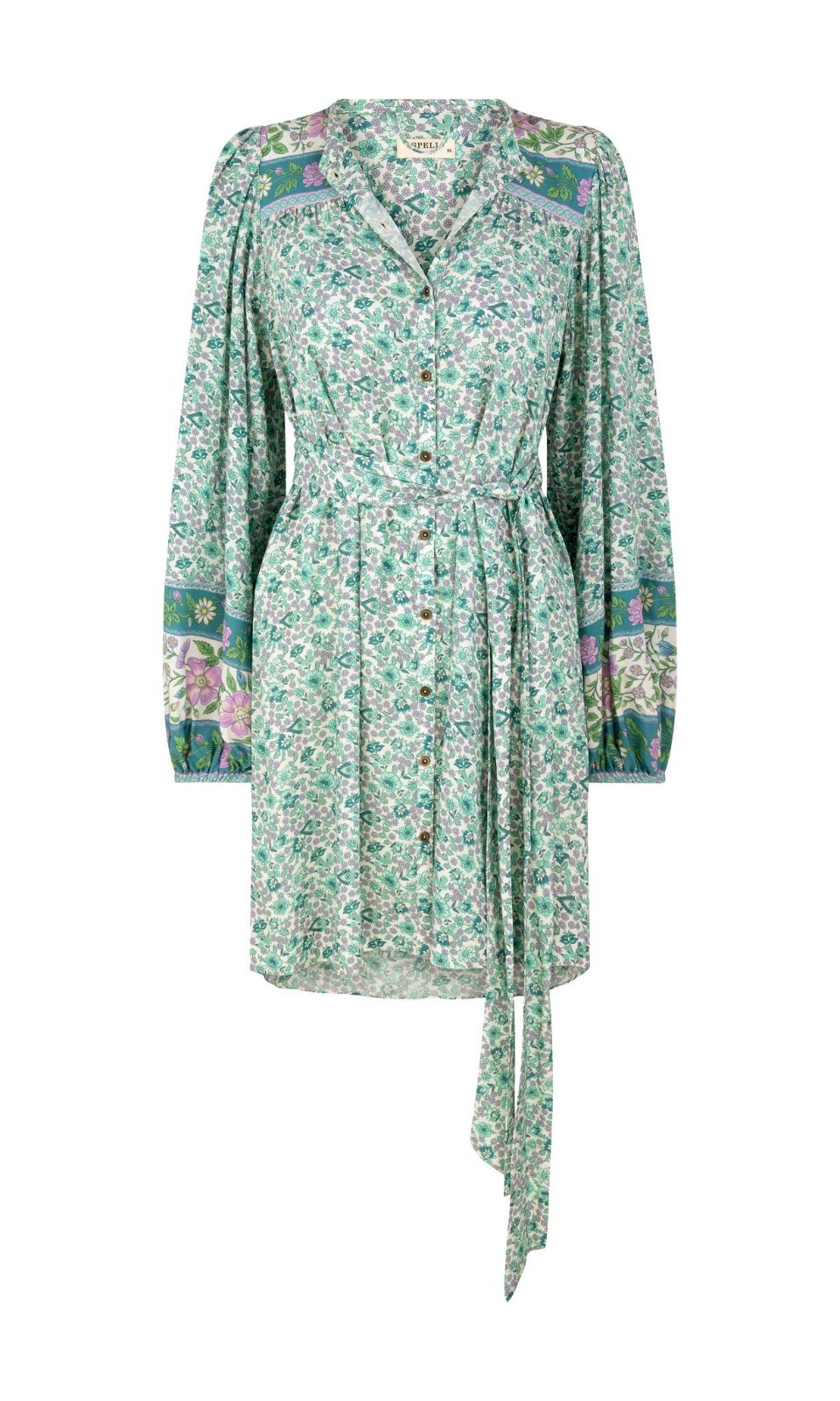 Spell & The Gypsy ~ Sienna Tunic Jade Mini Dress + Waist Tie XXL 14 16 18
