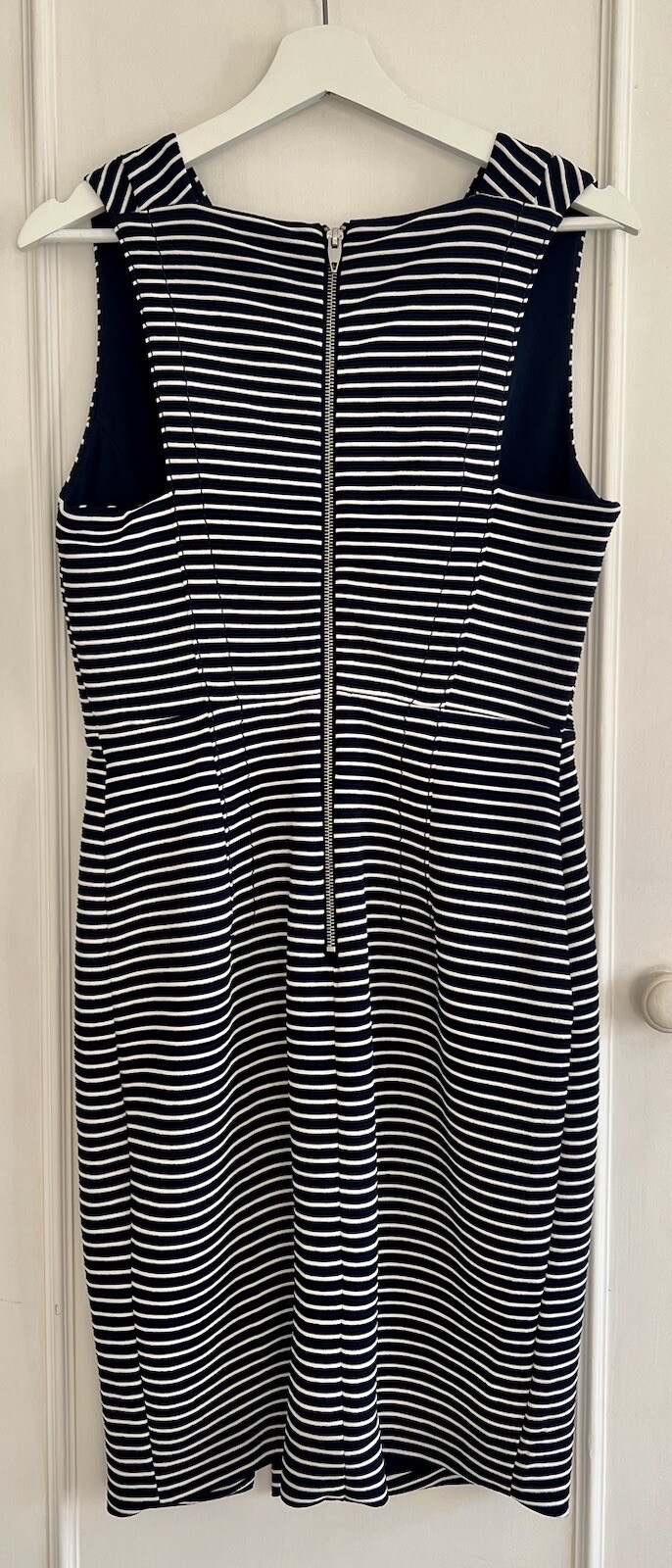SFERA Navy and White Stripe Bodycon Dress Size Medium (New)