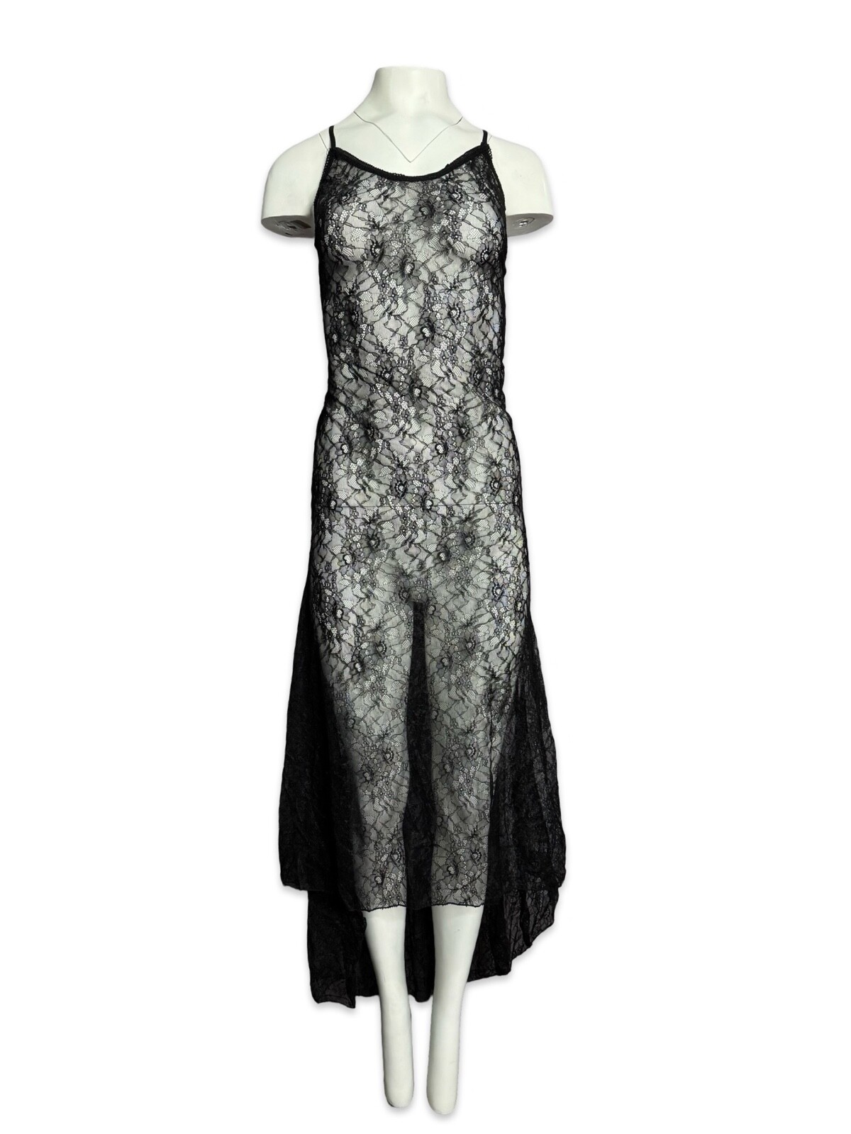 Widow Goth Sexy Lace Punk Rave Vampire Witch Midnight Hour Slip Black Dress