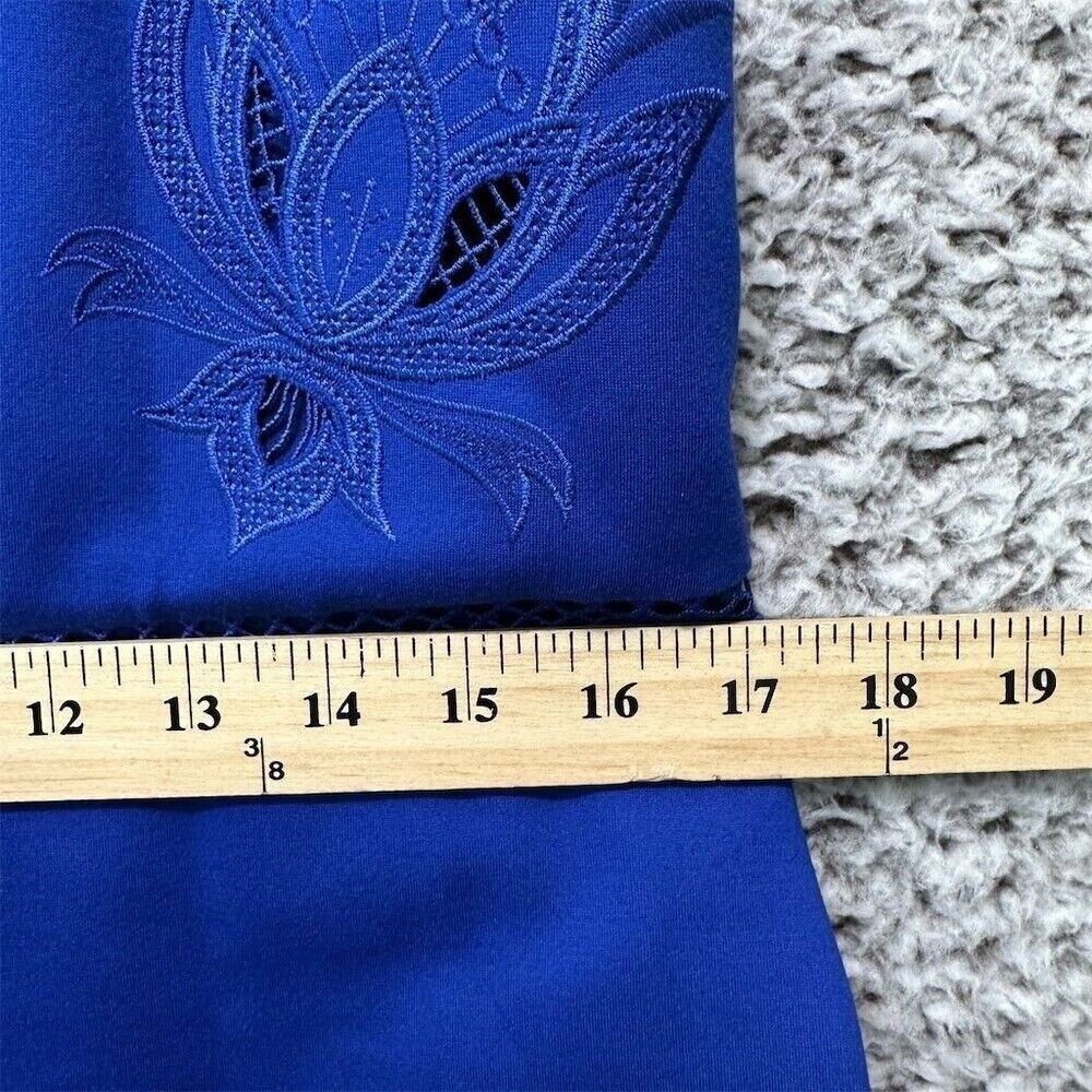 Ted Baker Womens 10 Blue Codi Embroidered Dress Party Cocktail Capsule Romantic