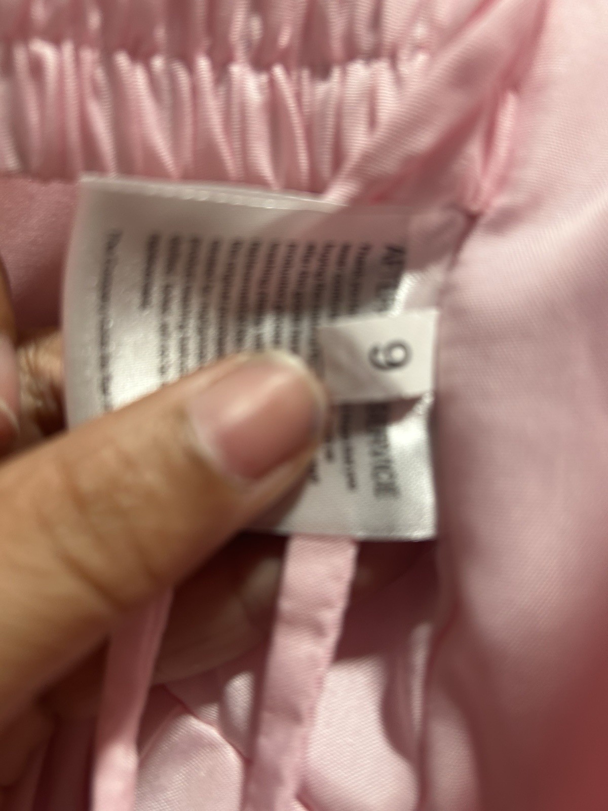 RYANTH Pink Pearl Accented Sleeveless Tulle Short A-Line Dress Size 9