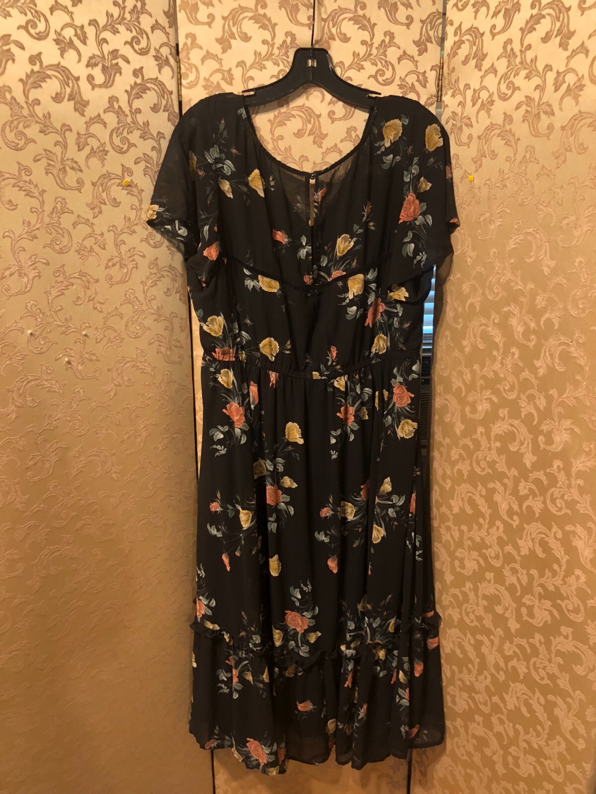 TORRID Black Pink Multi-Color Floral Dress Size 2