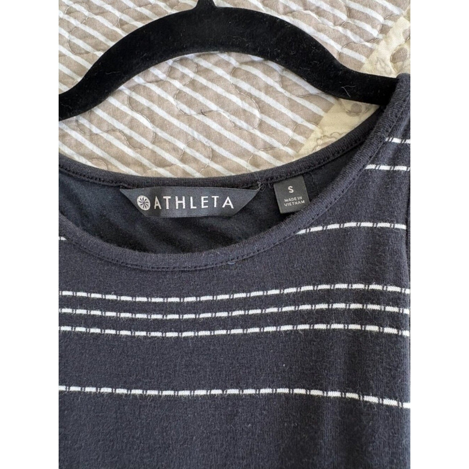 Athleta Athleisure Sunkissed Broken Stripe Midi Tank Dress Size Small