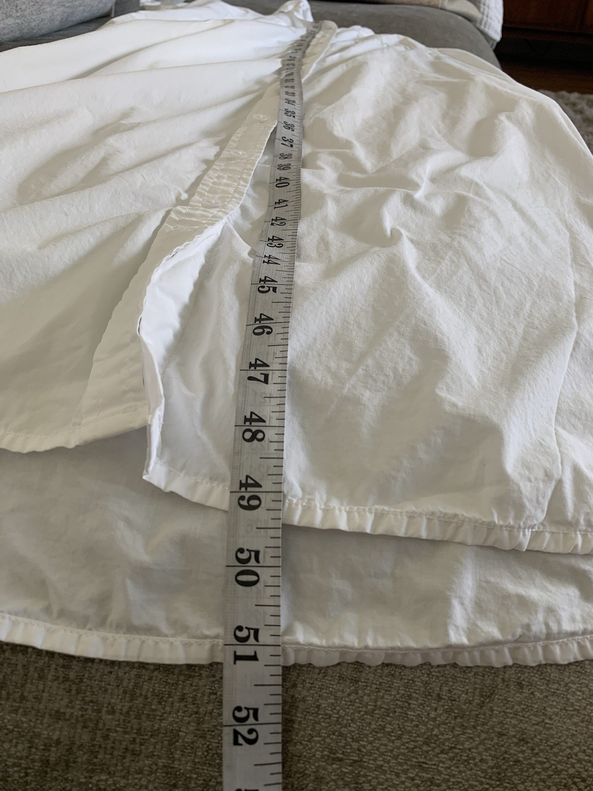 Jcrew White Button Down Maxi Shirt Dress S Relaxed Cuff Short Sleeve Coverup
