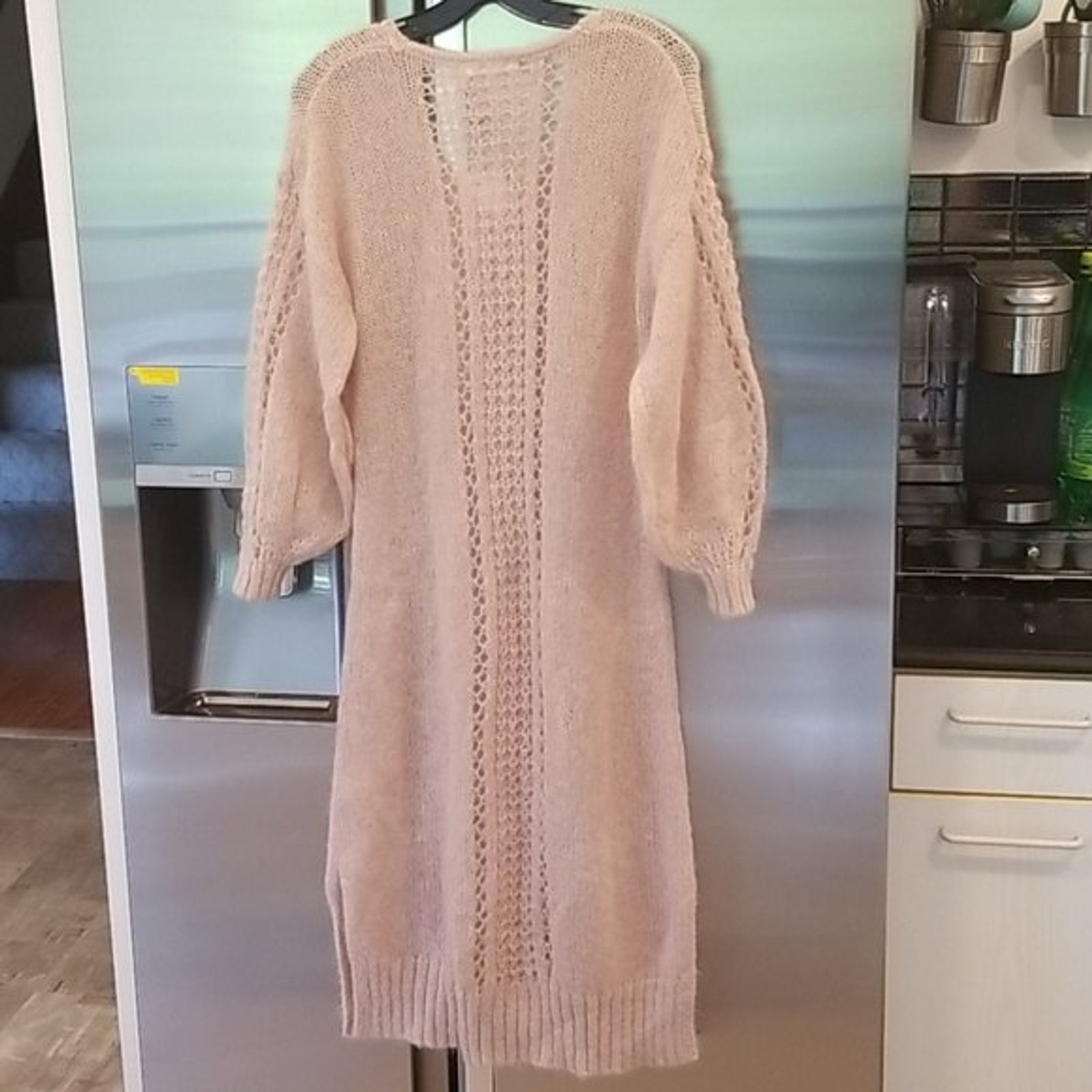 💕SPELL & THE GYPSY💕 Knit Midi Sweater Dress ~ Stone Small/Medium NWT