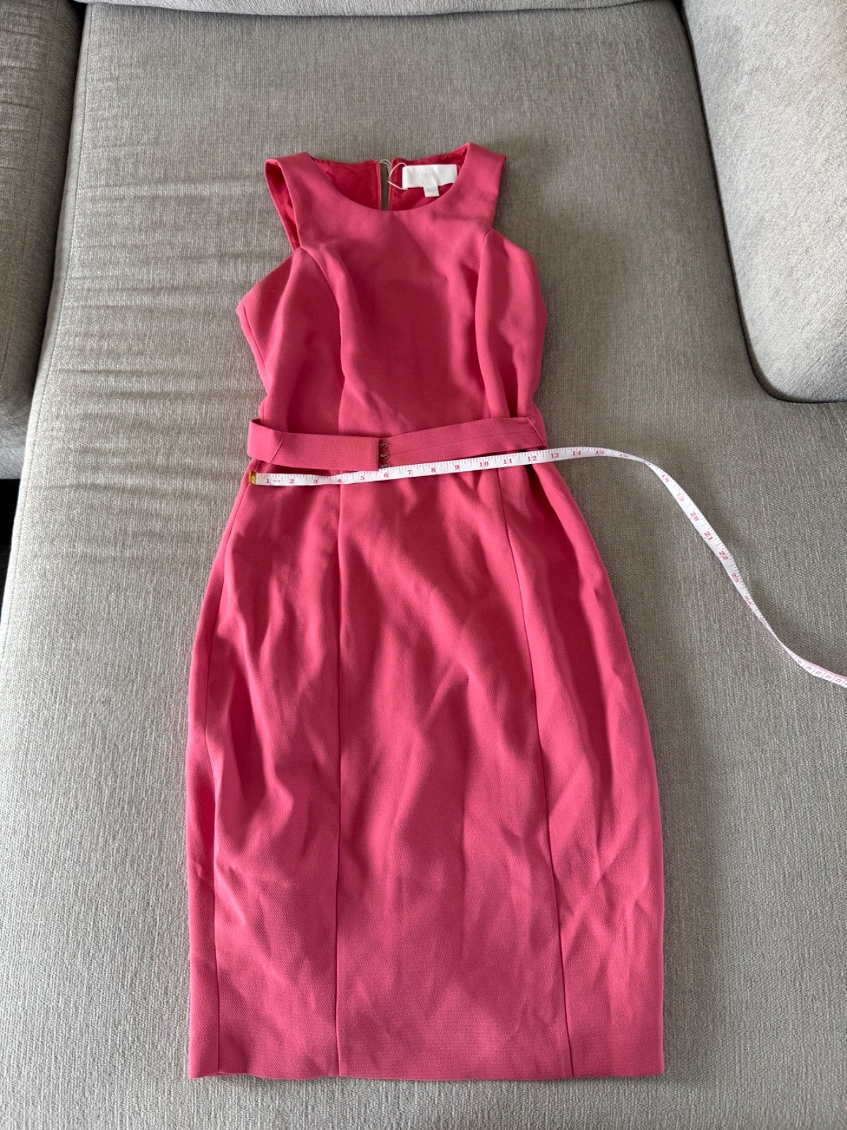 Hugo Boss Dalanea sleeveless belted mini dress