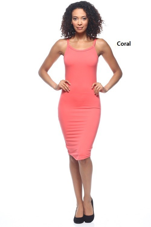 Bodycon Racerback Stretch Cami Tank Sleeveless Dress BD1906