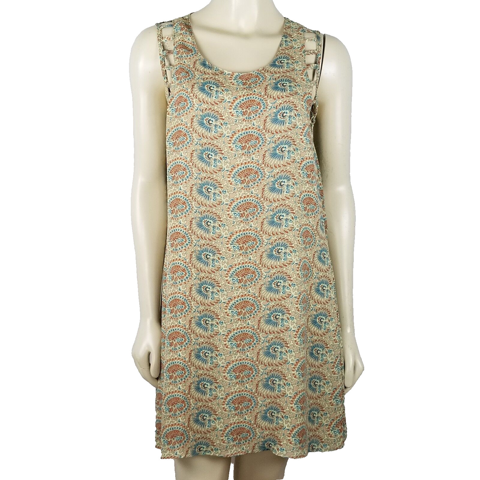 Umgee USA sleeveless Tunic polyester comfortable above knee dress size M