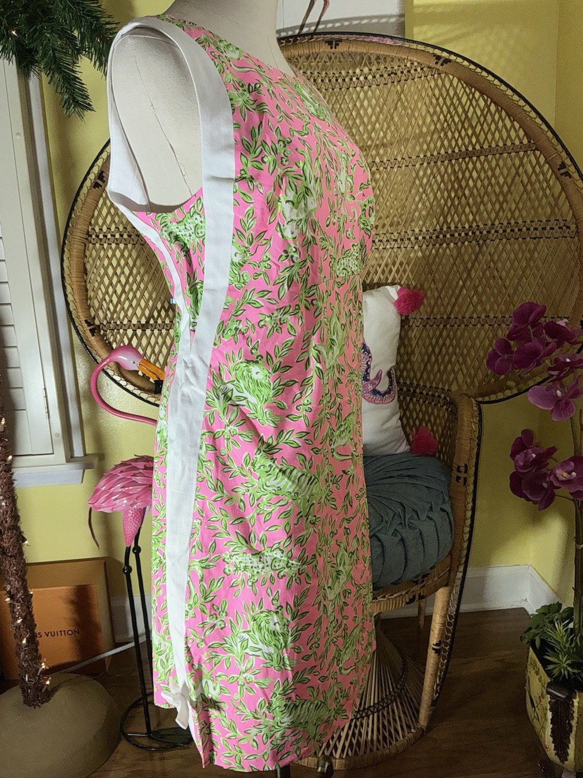 Lilly Pulitzer NWT Beckler Stretch Shift Pink Mane Character Energy $198 Size 16