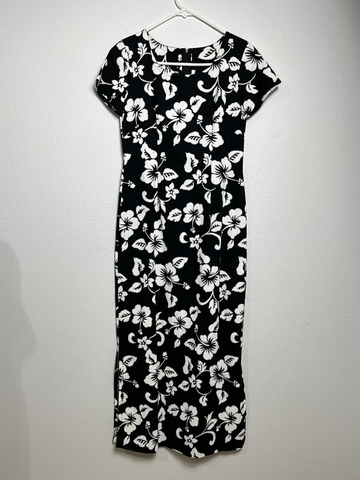 VTG Handmade Sundress Floral Maxi Dress Wide Straps Summer Casual Unknown Size