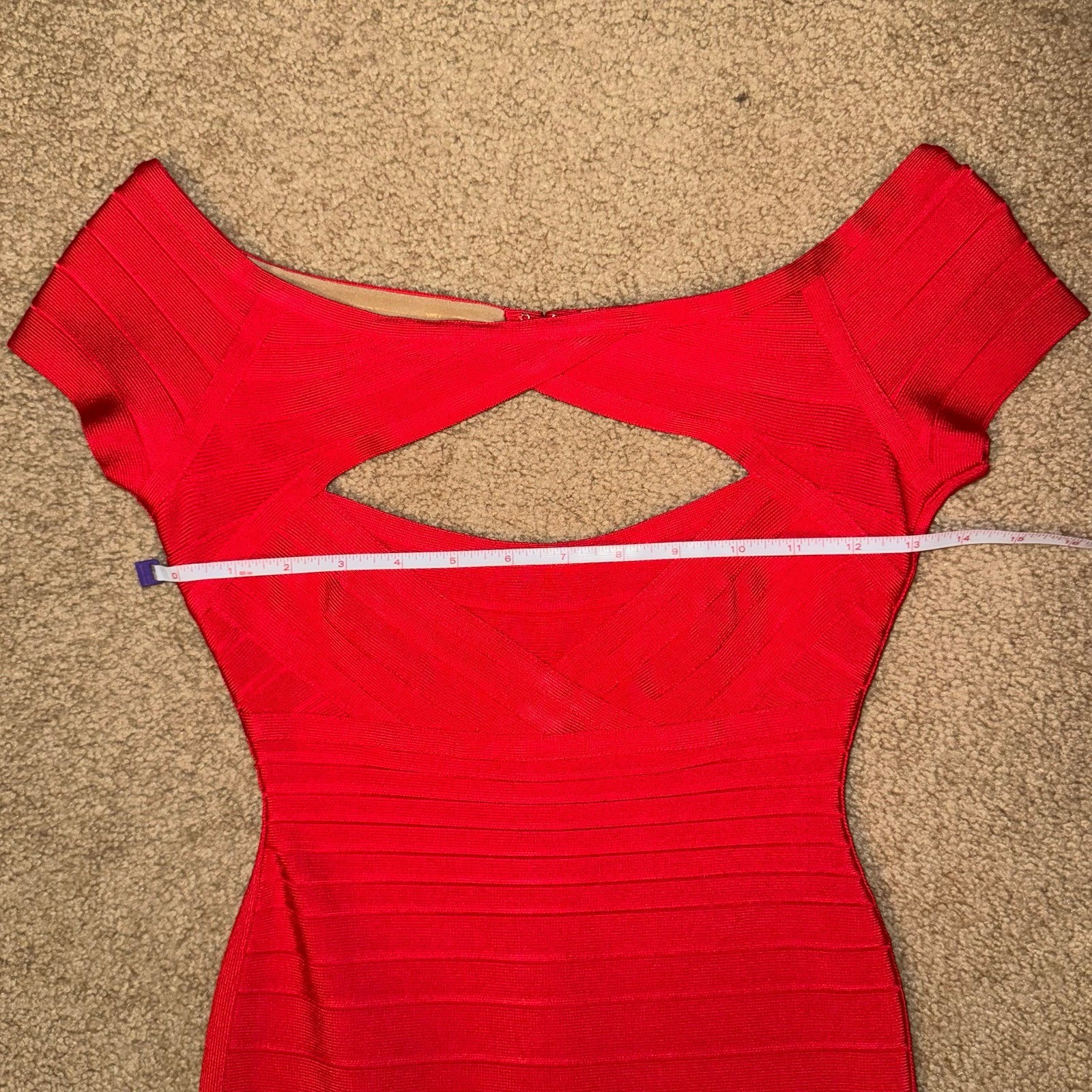 Y2K Herve Leger Red Body-Con Vintage Bandage Dress Size XS New With Tags
