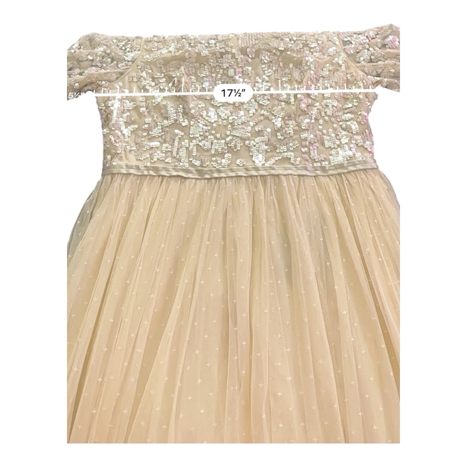 Anthropologie Needle & Thread Tempest Ballerina Bodice Dress NWT Size 10 Sequins
