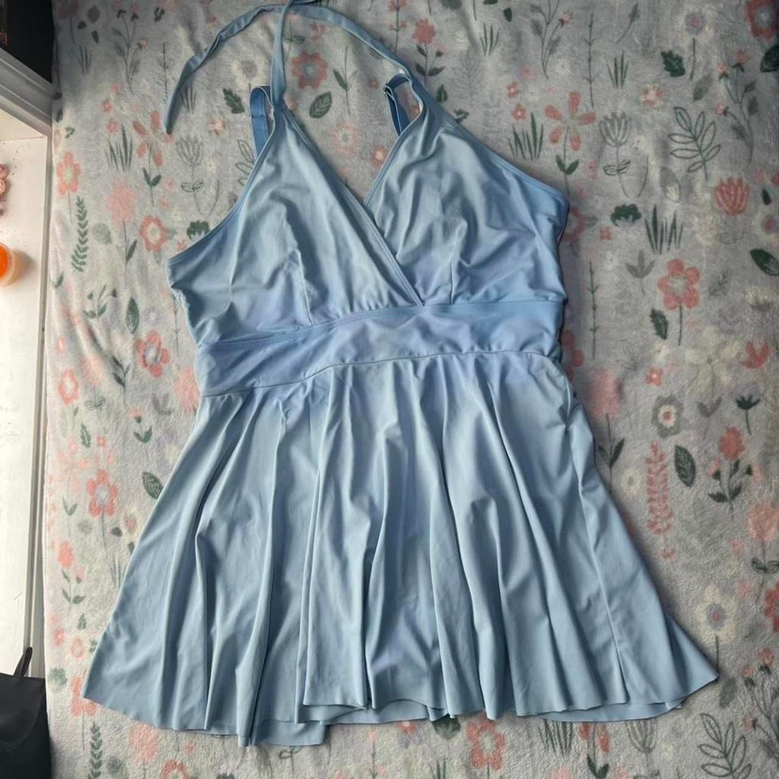 Bloomchic Babydoll Halter Dress 22-24 Retro Y2K Fairy Mermaid Coastal Plus Size