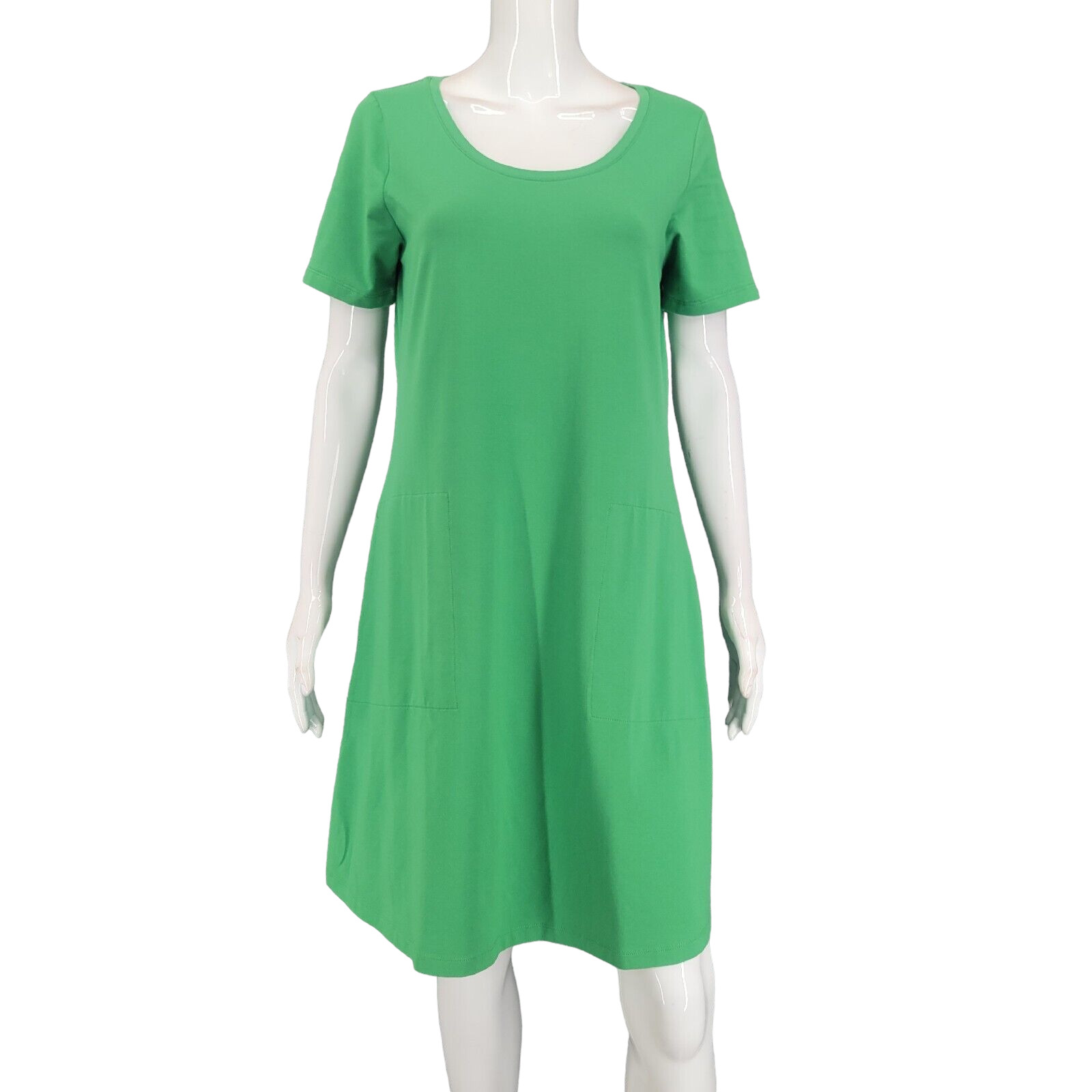 Womens Swing Dress X-Small Sz Green Cooton Modal Elegant Evening Top
