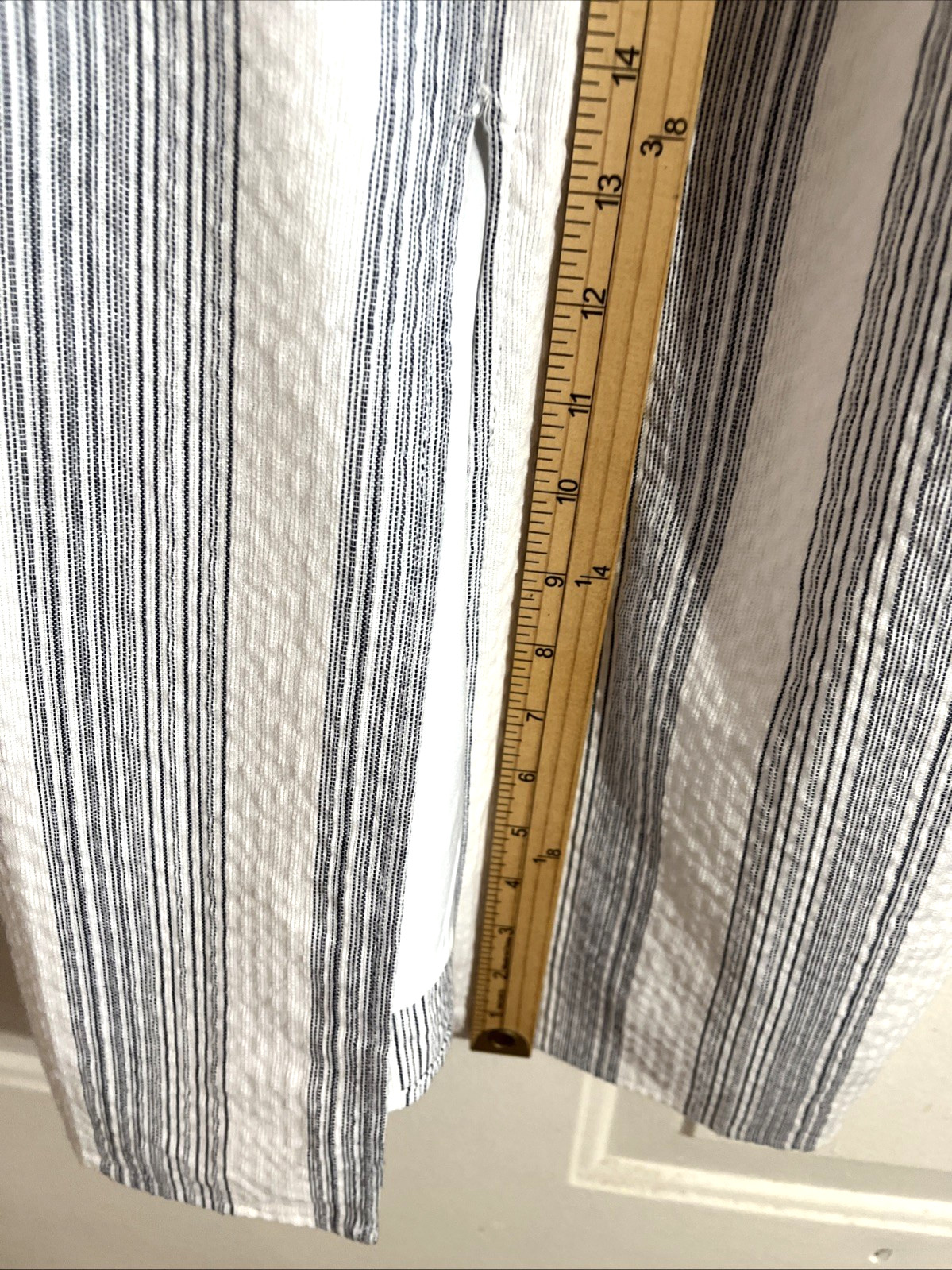 Bishop + Young Maldives Summer Striped Sleeveless Dress White/Blue Size L Beach