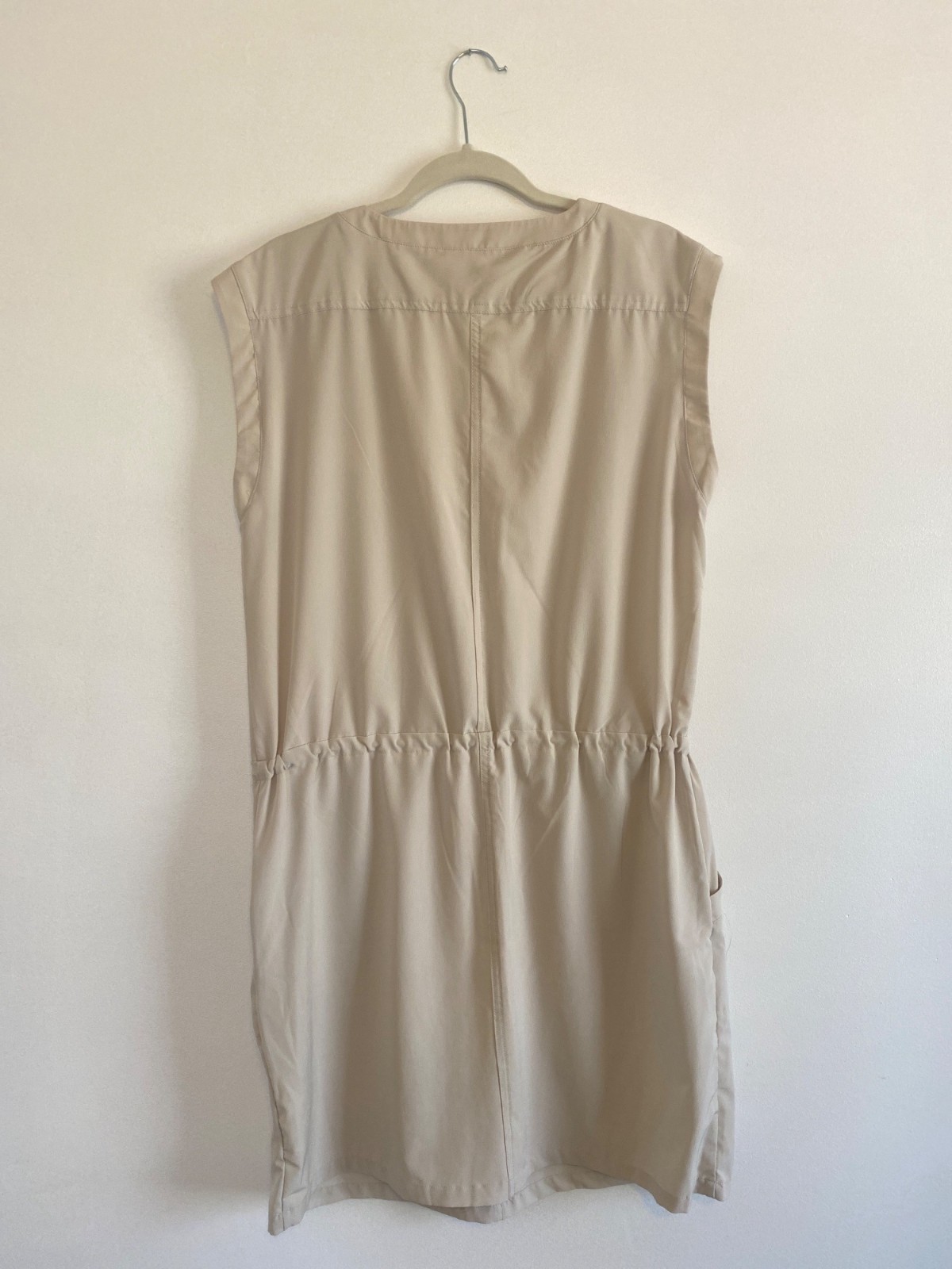 Mountain & Isles Sun Haven Sleeveless Dress W/ Pockets Beige Size L