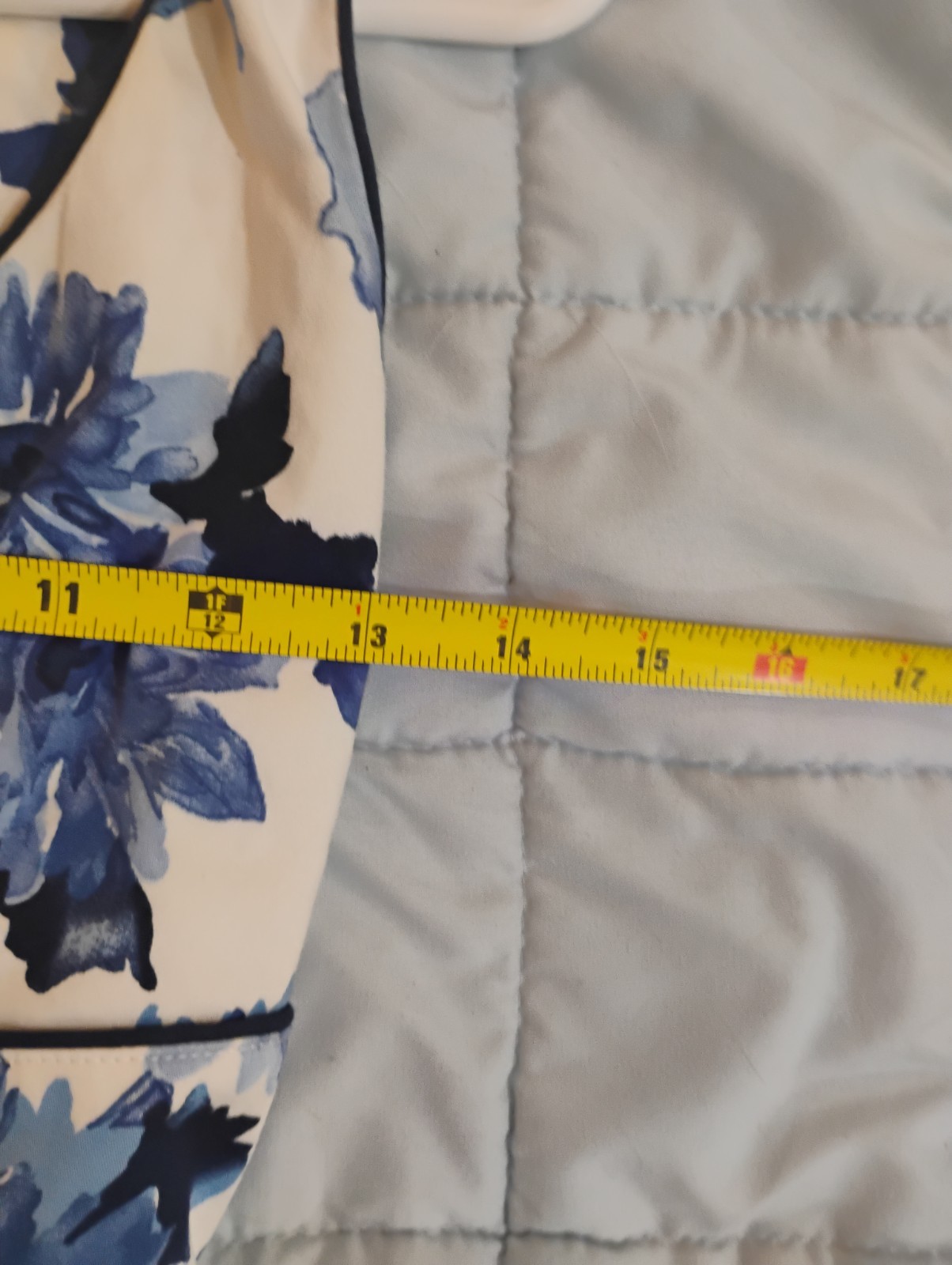 Teeze Me Fit Flare Dress Size 7 Juniors White Blue Floral Pleated Sleeveless