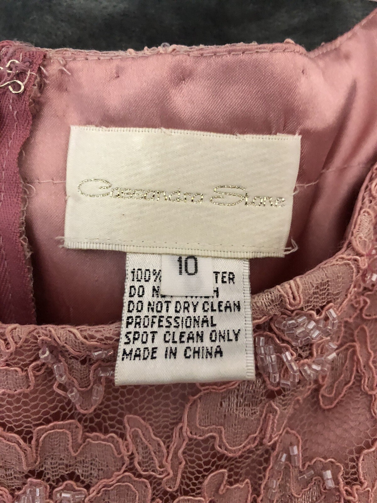 Cassandra Stone Formal Dress Size 10 100% Polyester