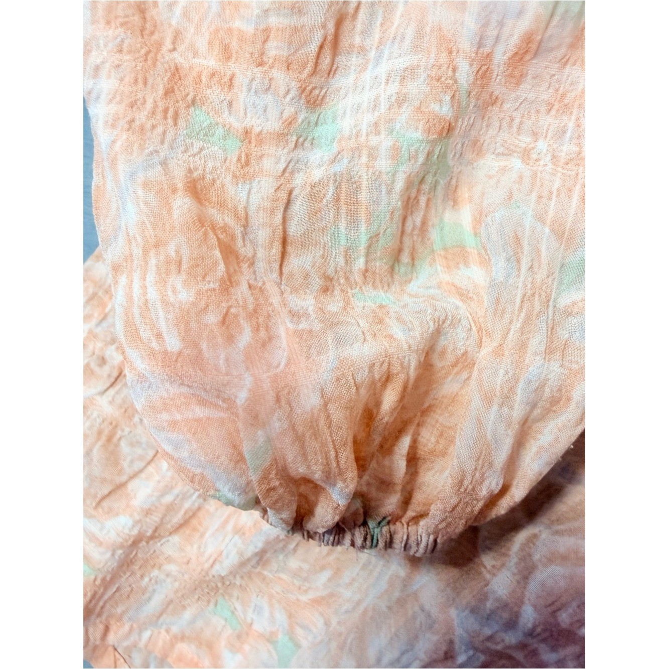 Lush Peach Off-Shoulder open Back with Bow Mini Dress Size L