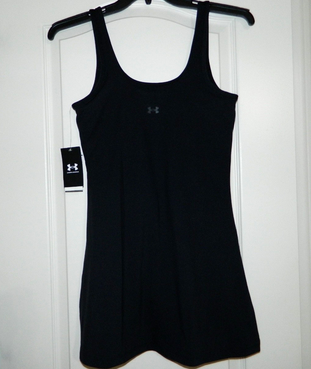 Women’s Under Armour Black Fitted Athletic Dress Size Medium-NWT