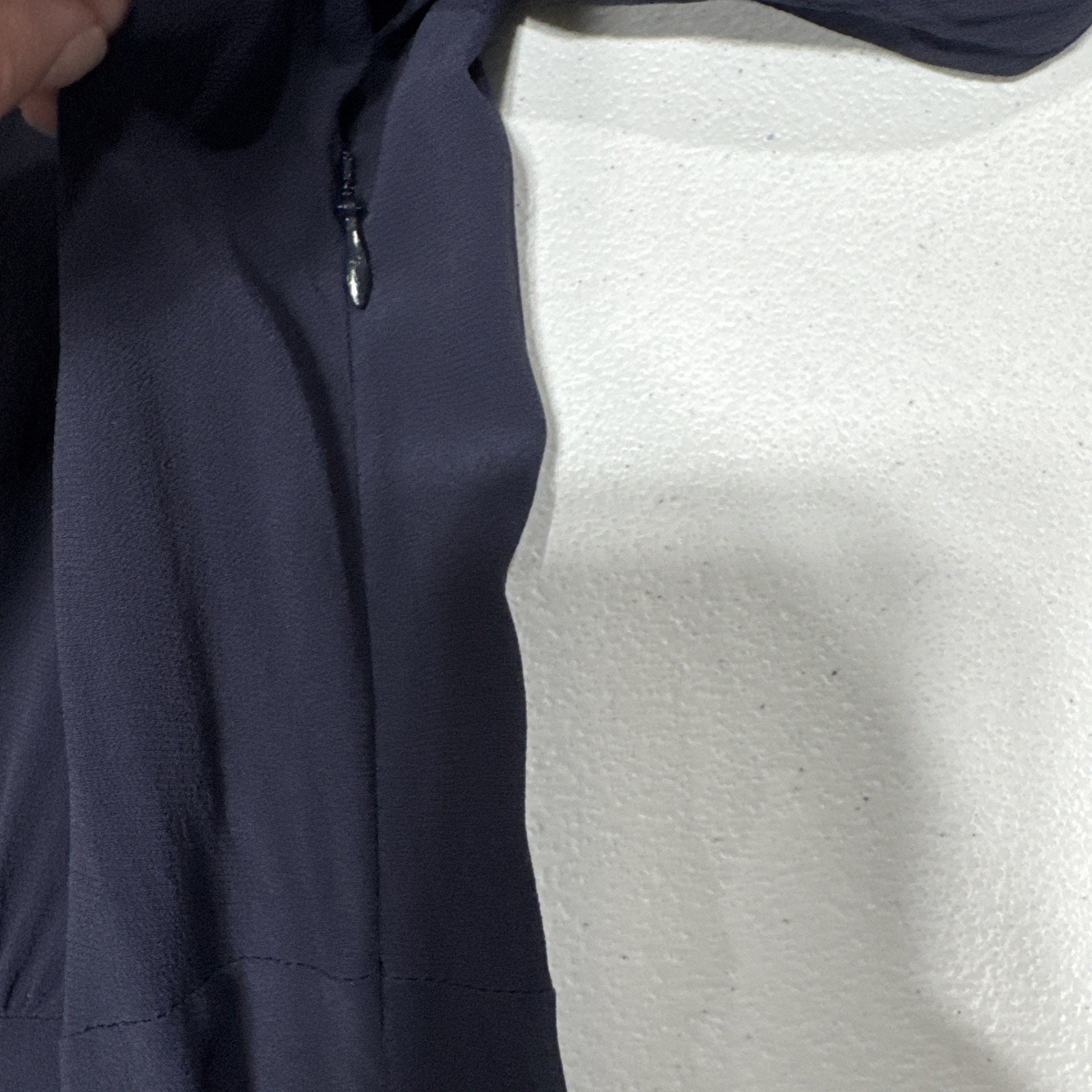 Arket Womens Modest Maxi Dress EU 34, US 4 Long Sleeves A-Line Band Collar Blue