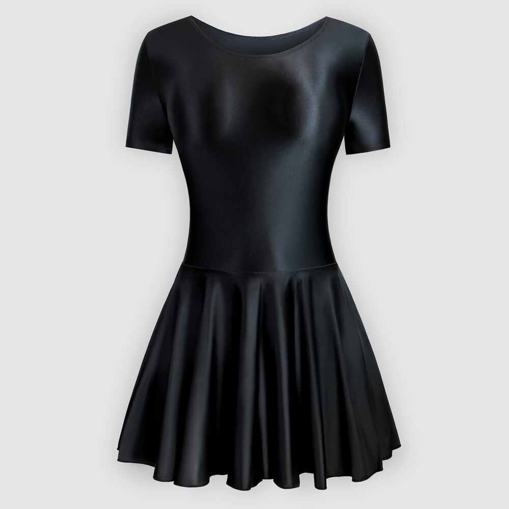 Women’s Shiny Dress Skirt Short Dress Ballet Dancewear Exercise Spandax Yoga New