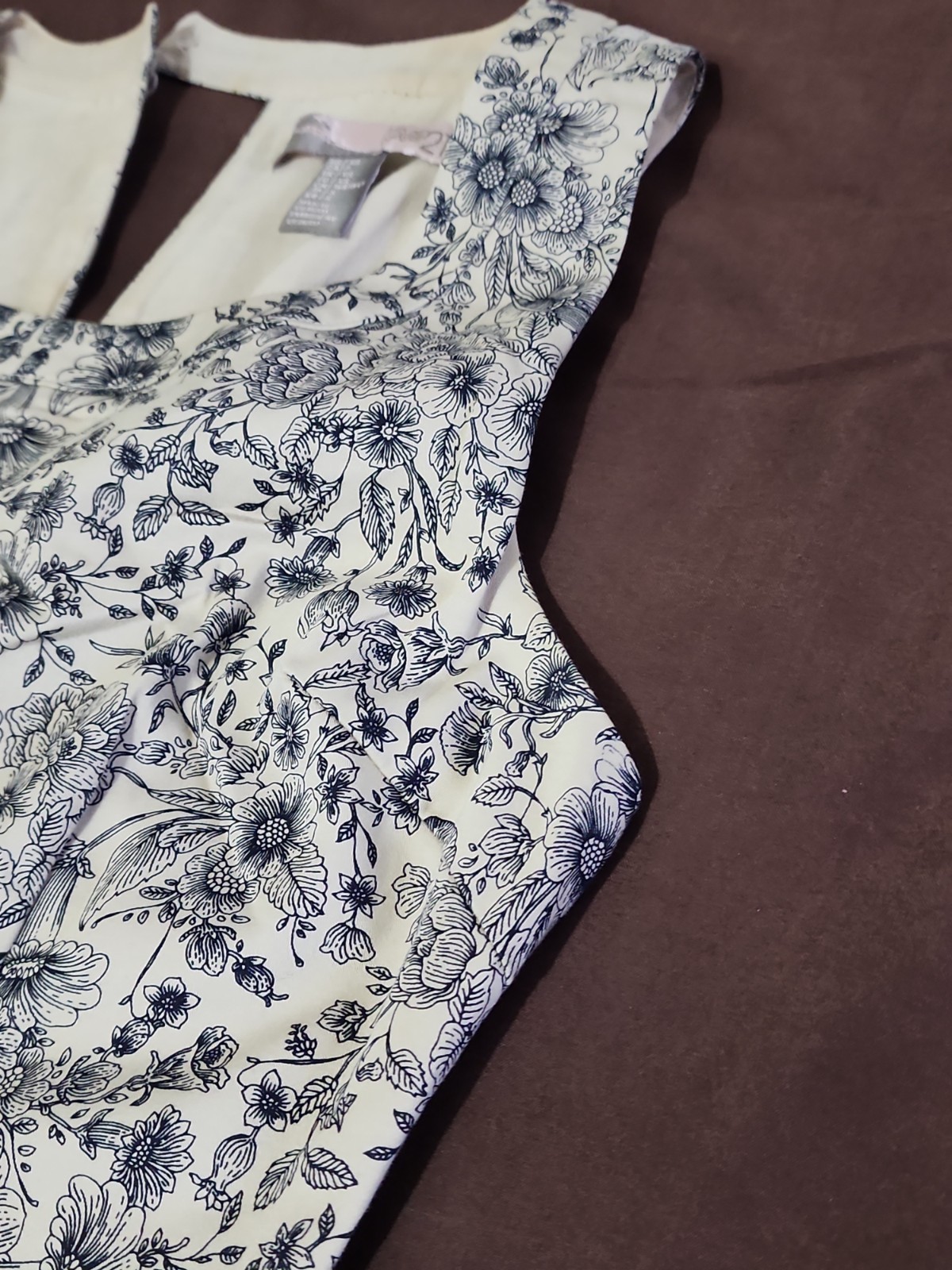 Forever 21..beautiful Print Dress. Black + Bone. stretch..cotton Blend. Sz. Xs.