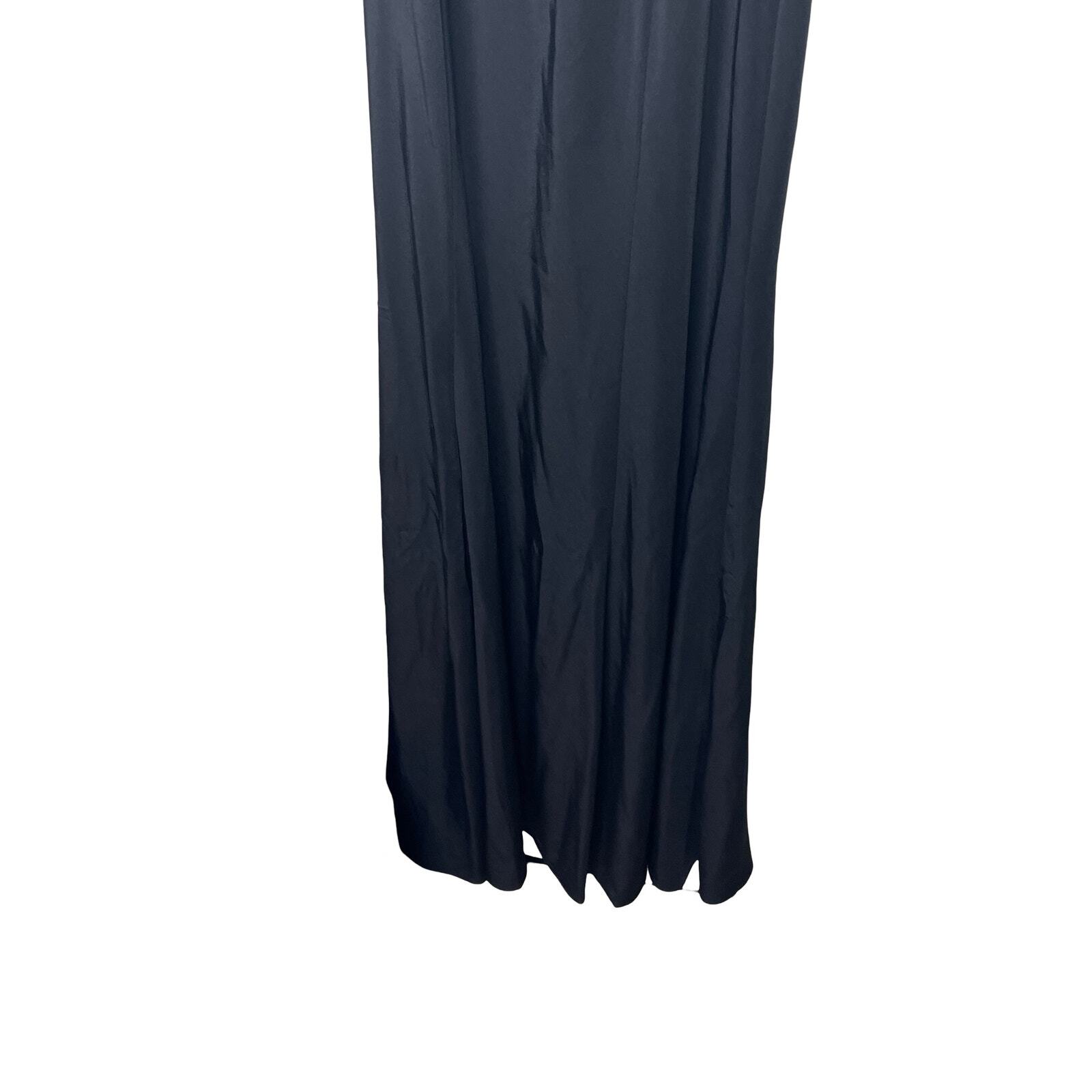 NWT Ieena for Mac Duggal Embellished Neck Trumpet Gown in Black sz 2 49093