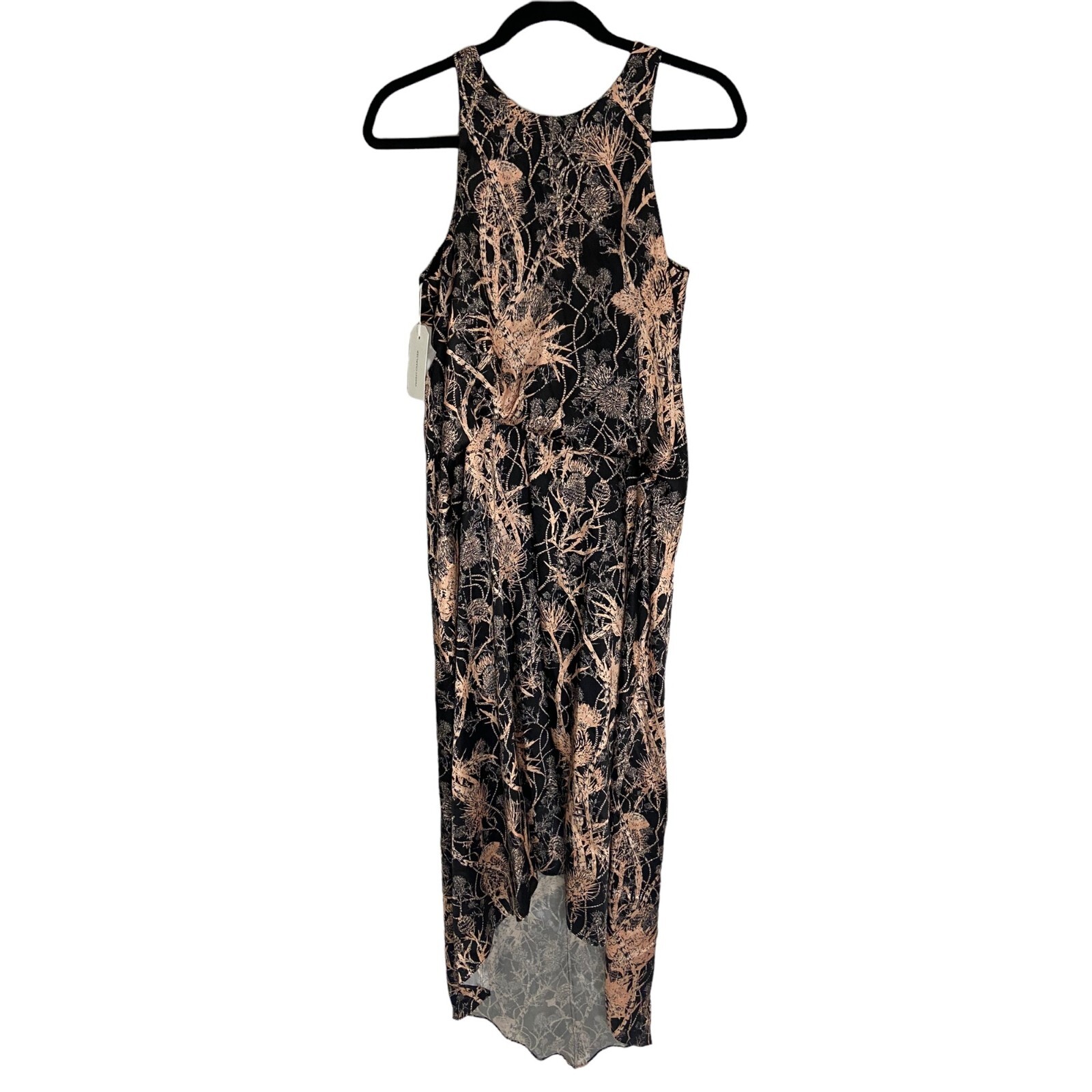 NWT Cedric Charlier Abstract Print High Low Dress-sz 4