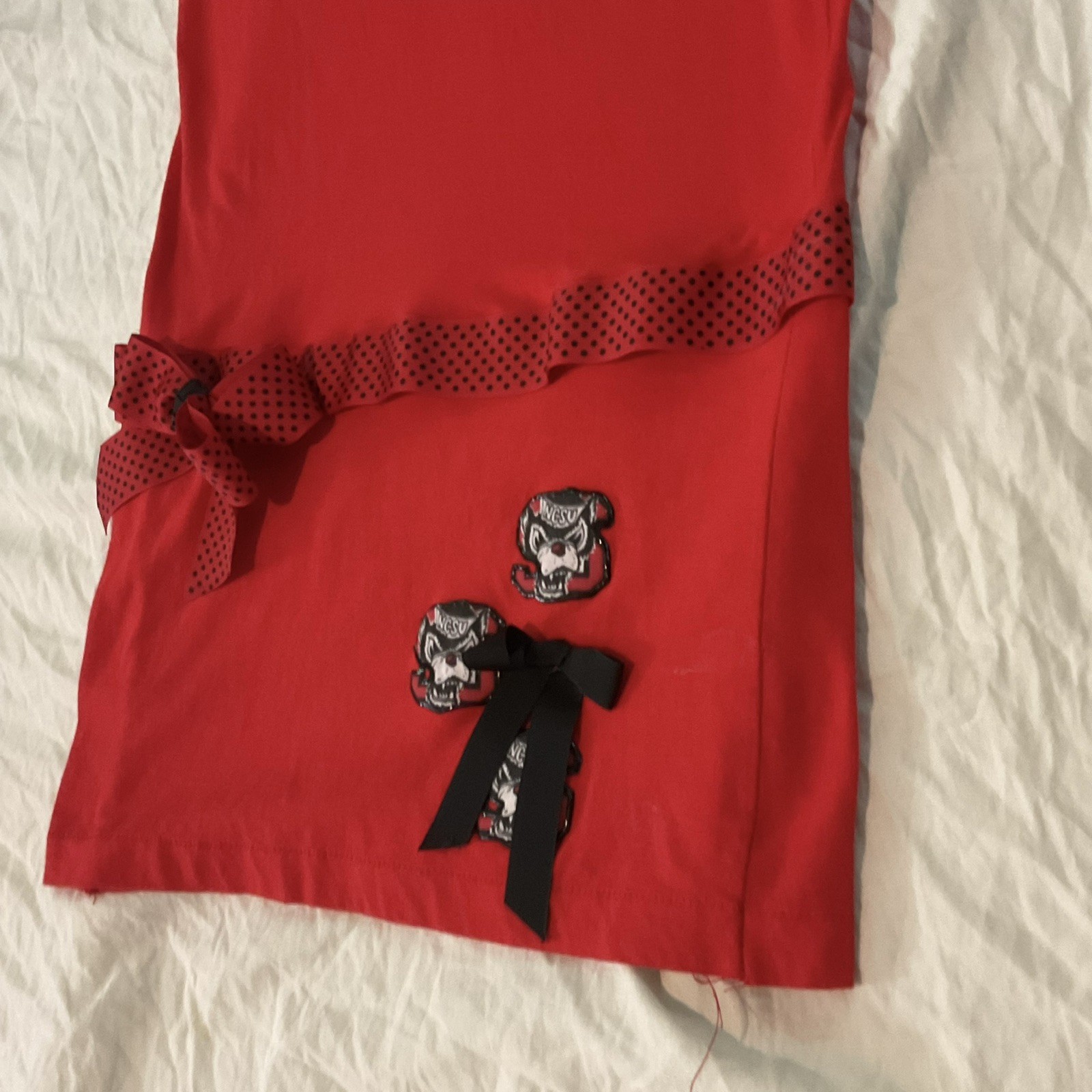 NC State Wolfpack Mini Dress Wmn College Student Gameday Cotton Handmade NCSU