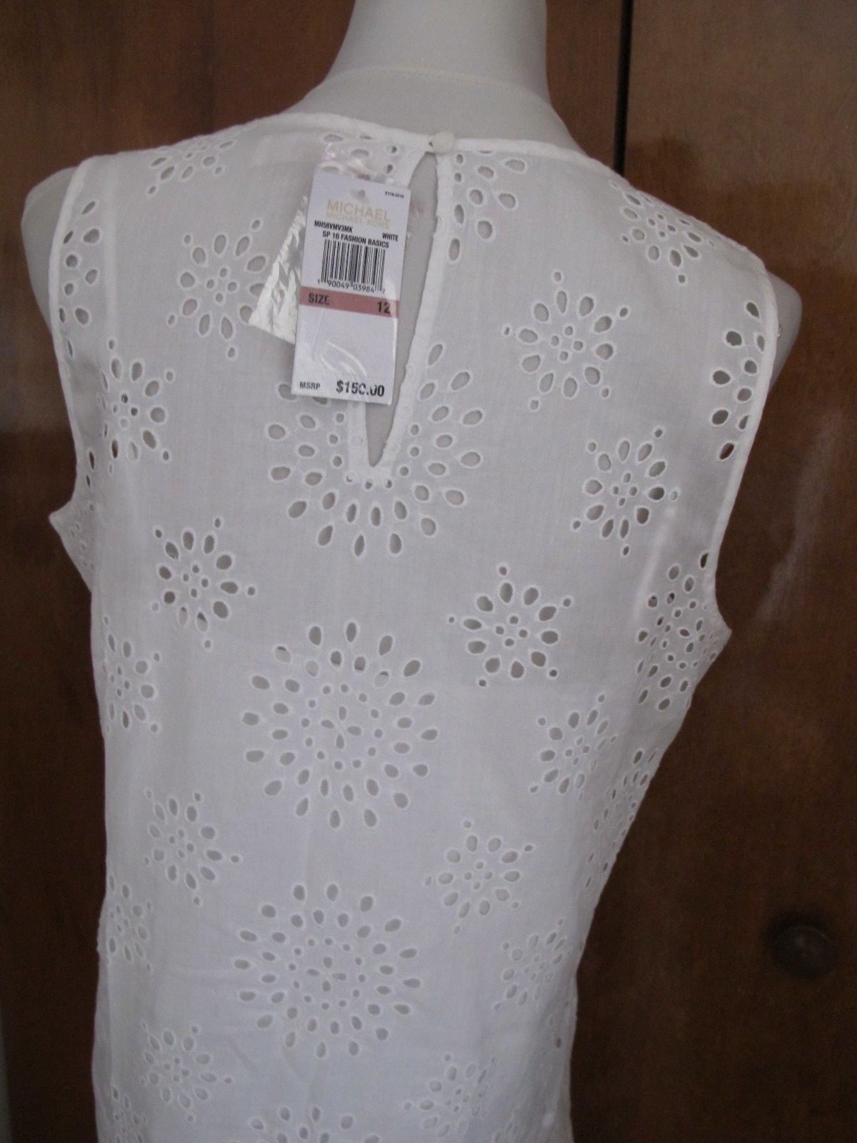 Michael Kors Women’s White Lightweight Lined Dress 12