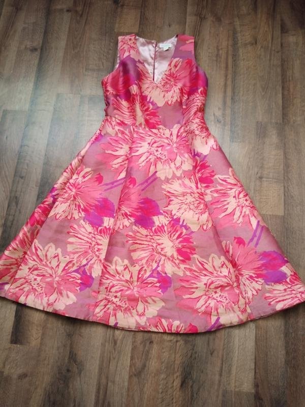 Women Monsoon Dress Red 40 / L #NMXB