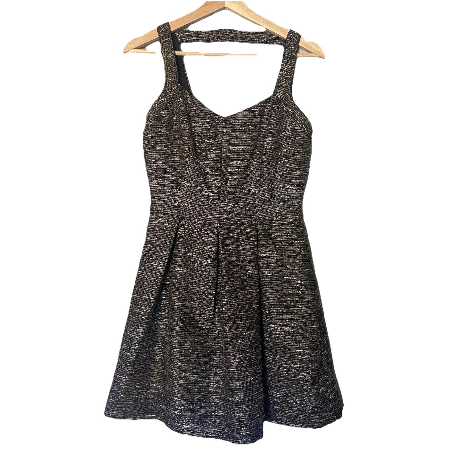 CHARMING CHARLIE WOMENS SHORT DRESS SIZE S BLACK GOLD BROWN PARTY COCKTAIL
