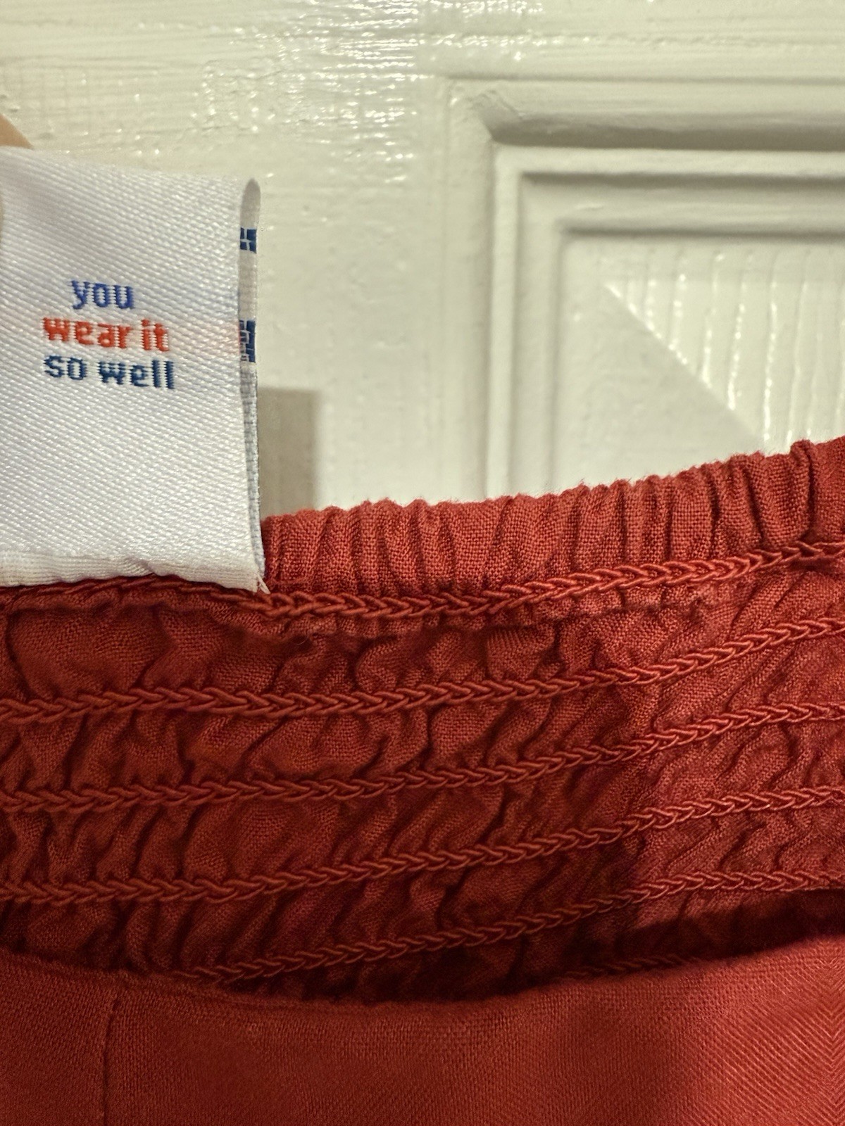 OLD NAVY Women’s Flame Scarlet Red Sleeveless Smocked Bodice Tank Mini Dress SZL