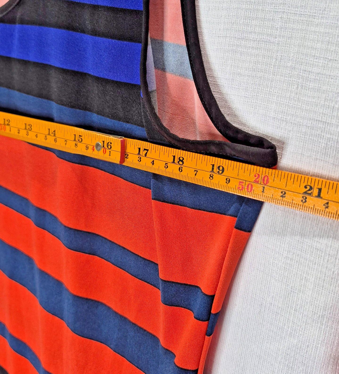 DB Established 1962 Sleeveless Striped Dress XL Petites– A-Line Stretchy Knit