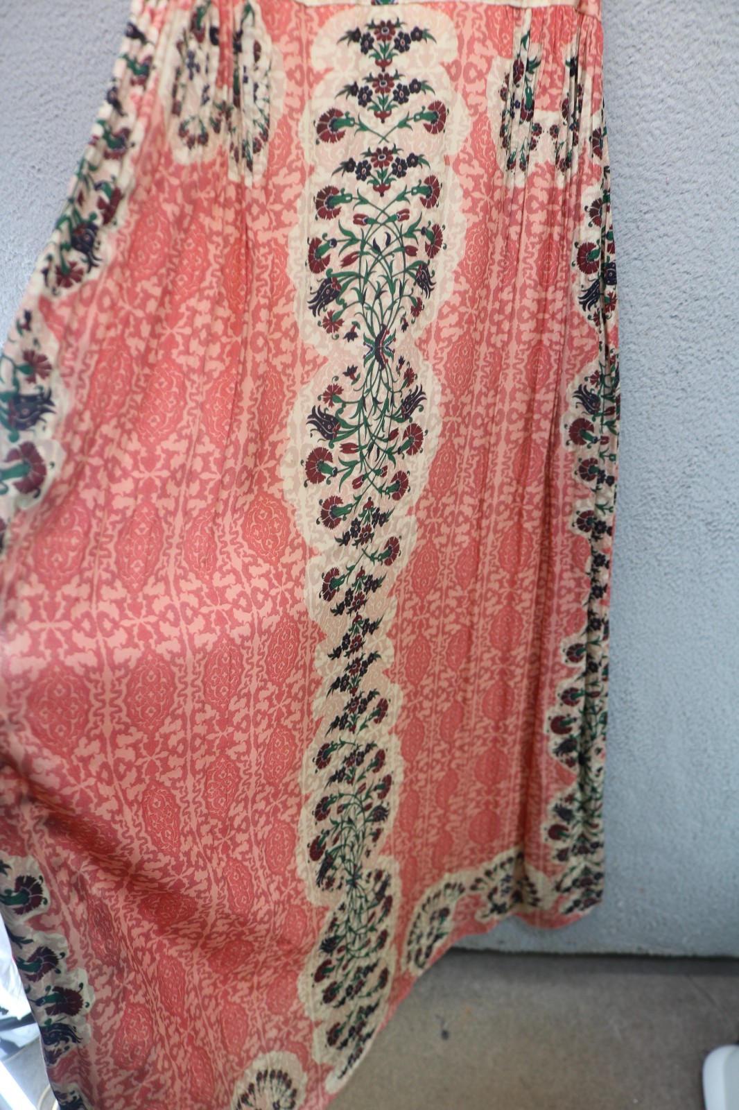 Bhanuni by Jyori Anthropologie Beaded Floral Maxi Dress-Medium-Cottagecore-Boho
