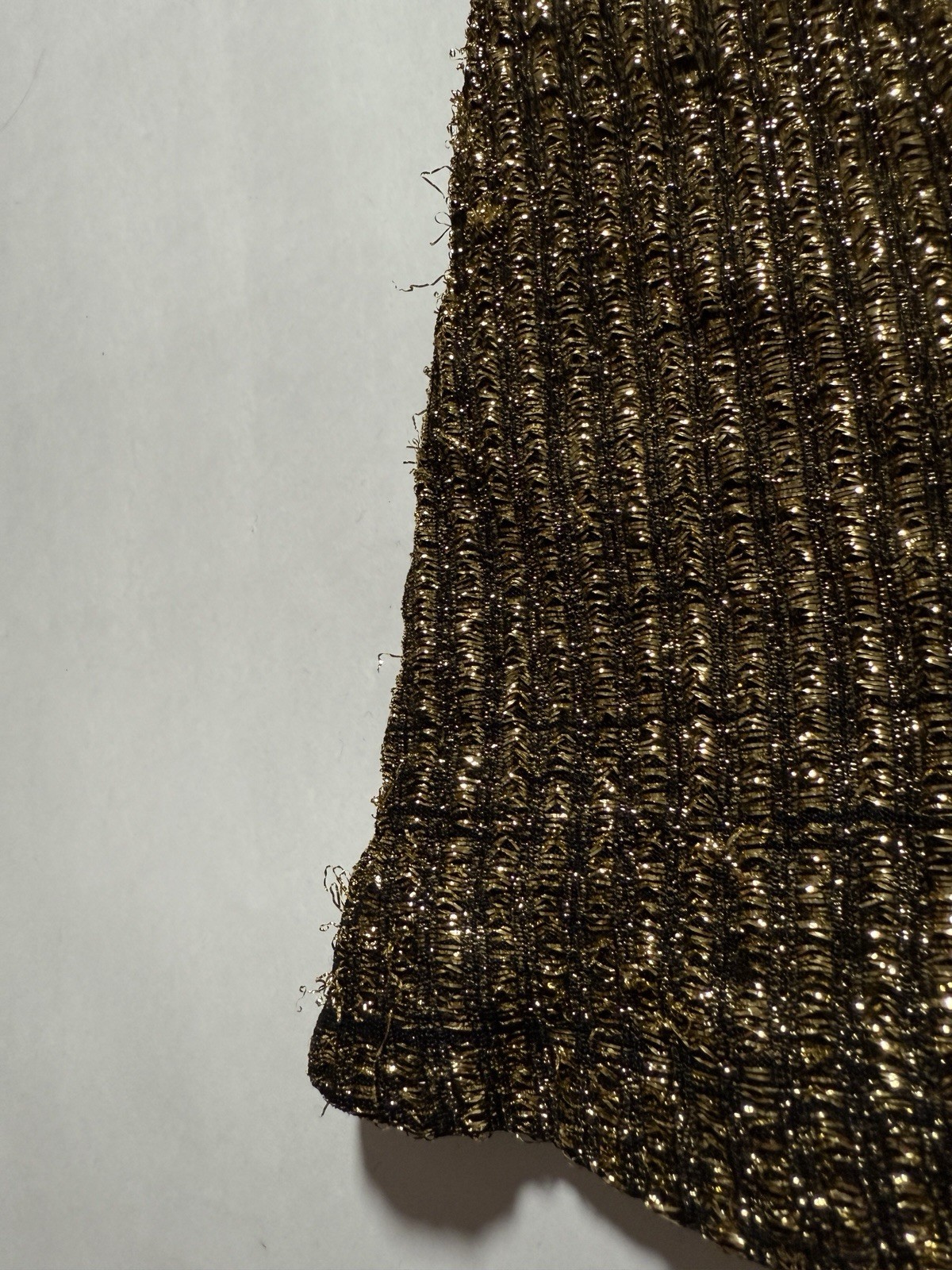 Halston IV 1980s Dorian Black Metallic Gold Lame Maxi Full Length Caftan Kaftan
