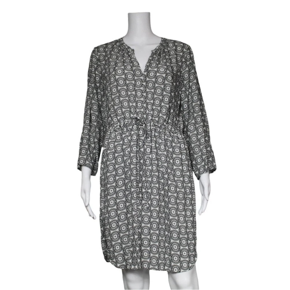 Loft Outlet 3/4 Sleeve Knee Length Dress Women Size Large Petite