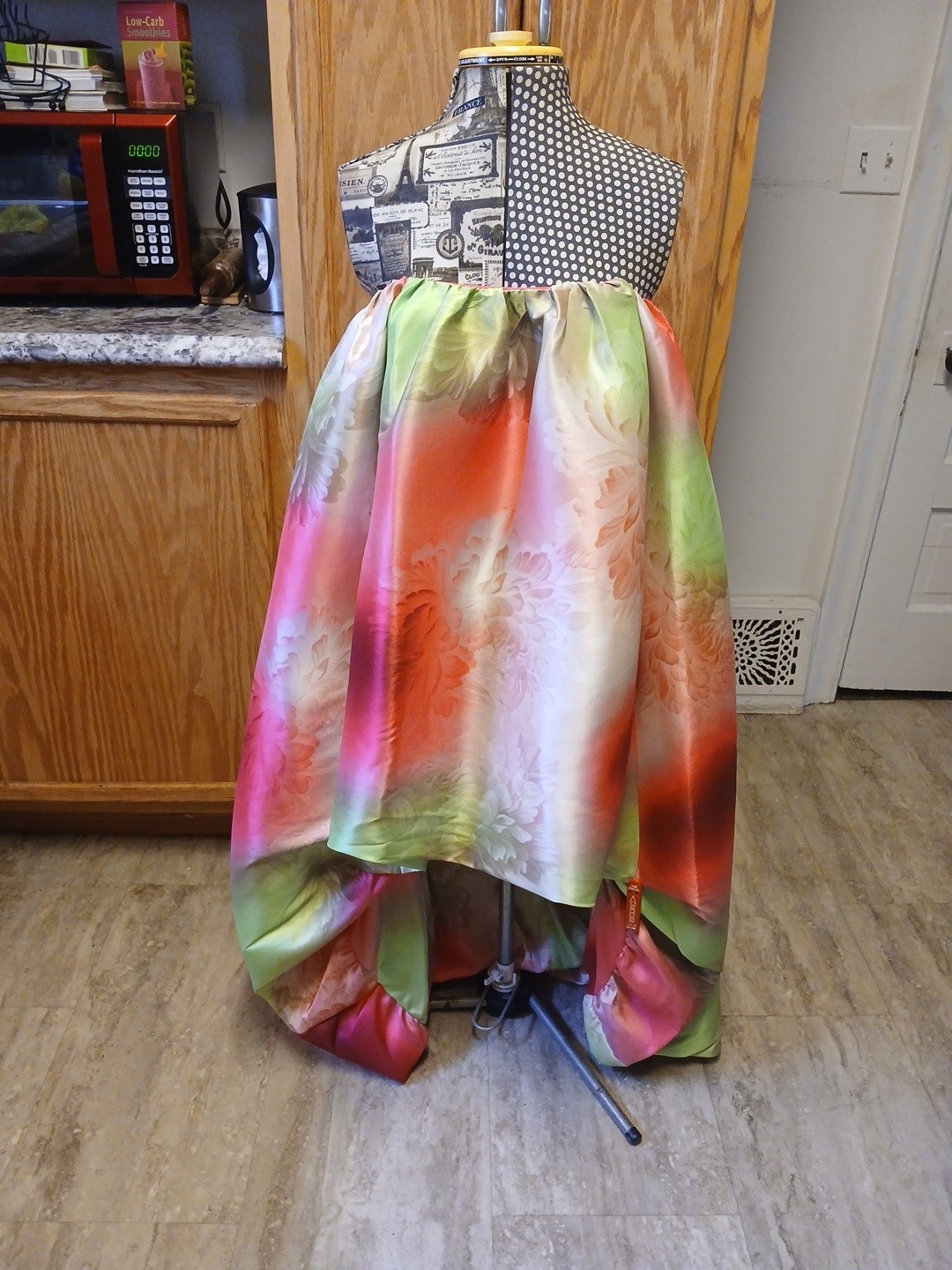 One 33 Social Colorful High Low Bubble Hem Cocktail Dress Sz 6 NWT $450 Value