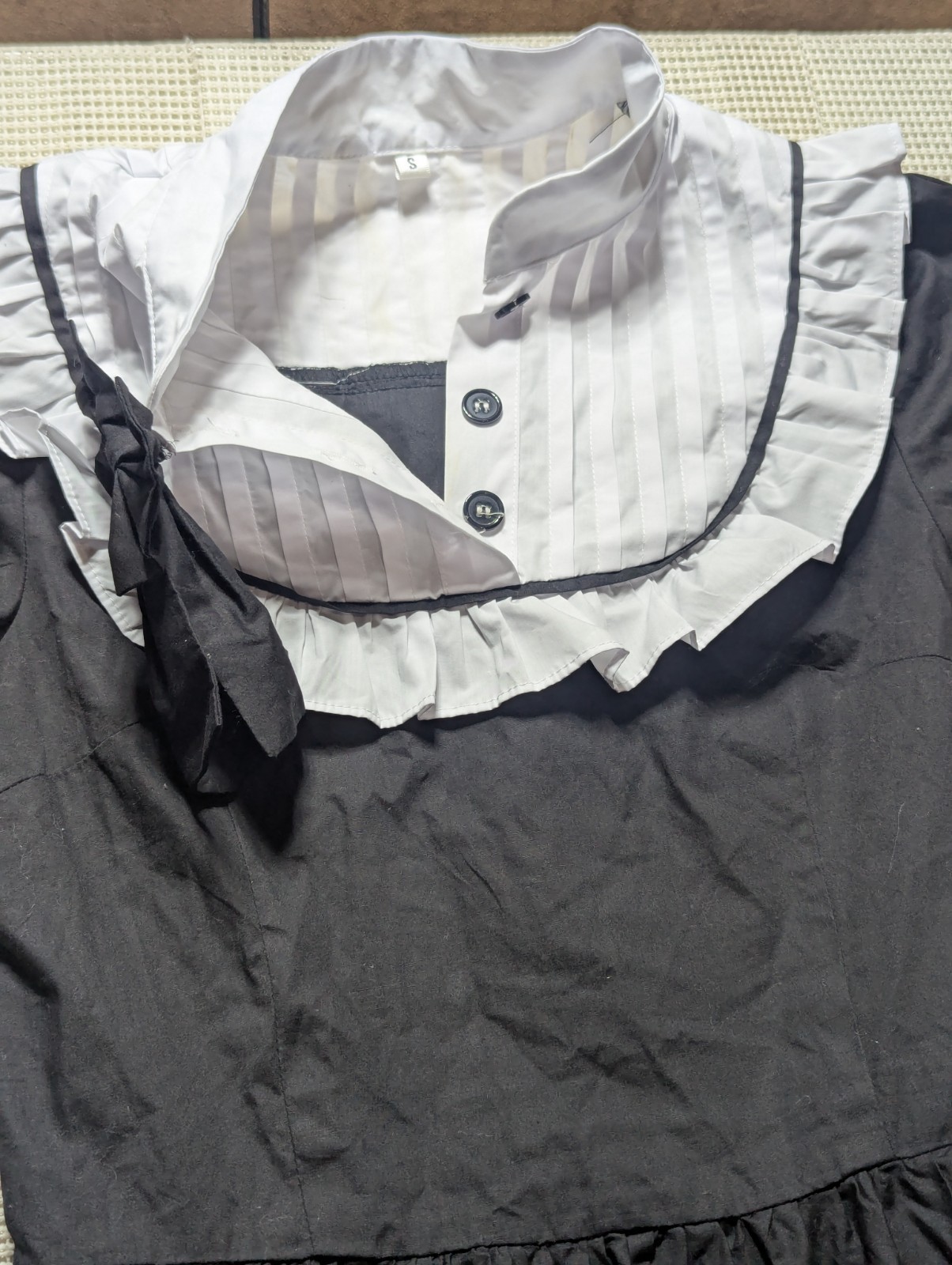 Wednesday Adams Cosplay Gothic Anima Girls Dress Youth Small Halloween Dress