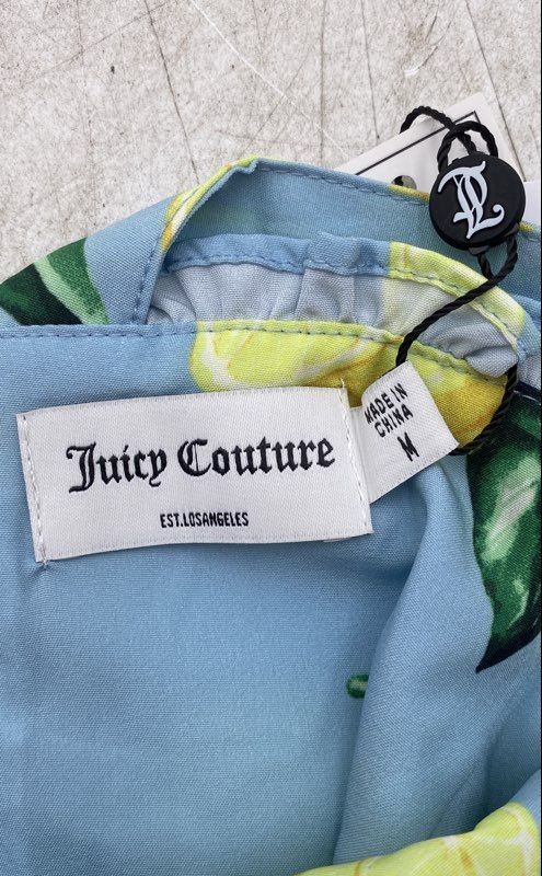 Juicy Couture Womens Blue Pink Sleeveless Fit & Flare Dress Size Medium Lot Of 2