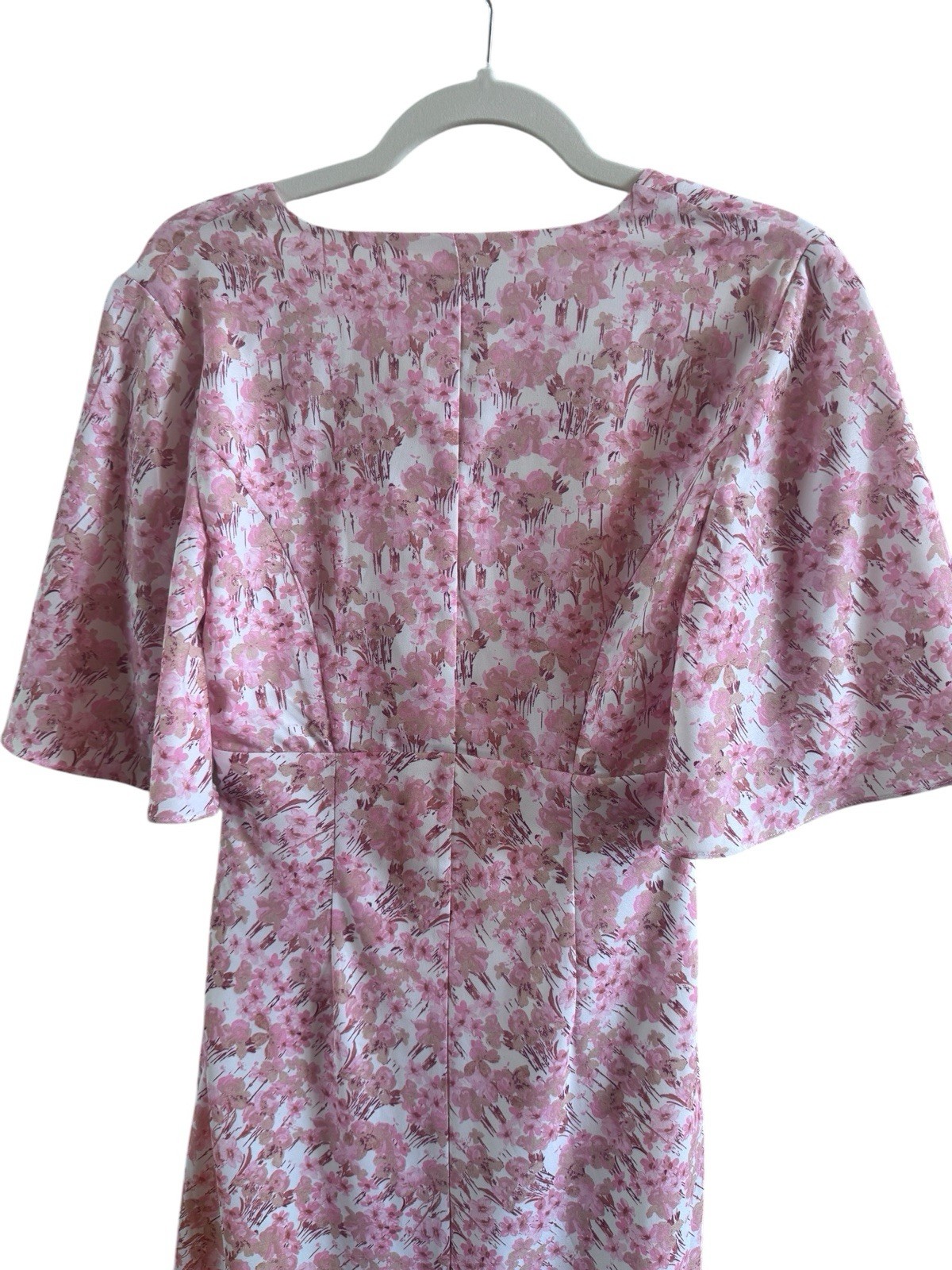 NWT Keepsake The Label Blaze Extra Small Pink Midi Dress Rose Blossom Romantic