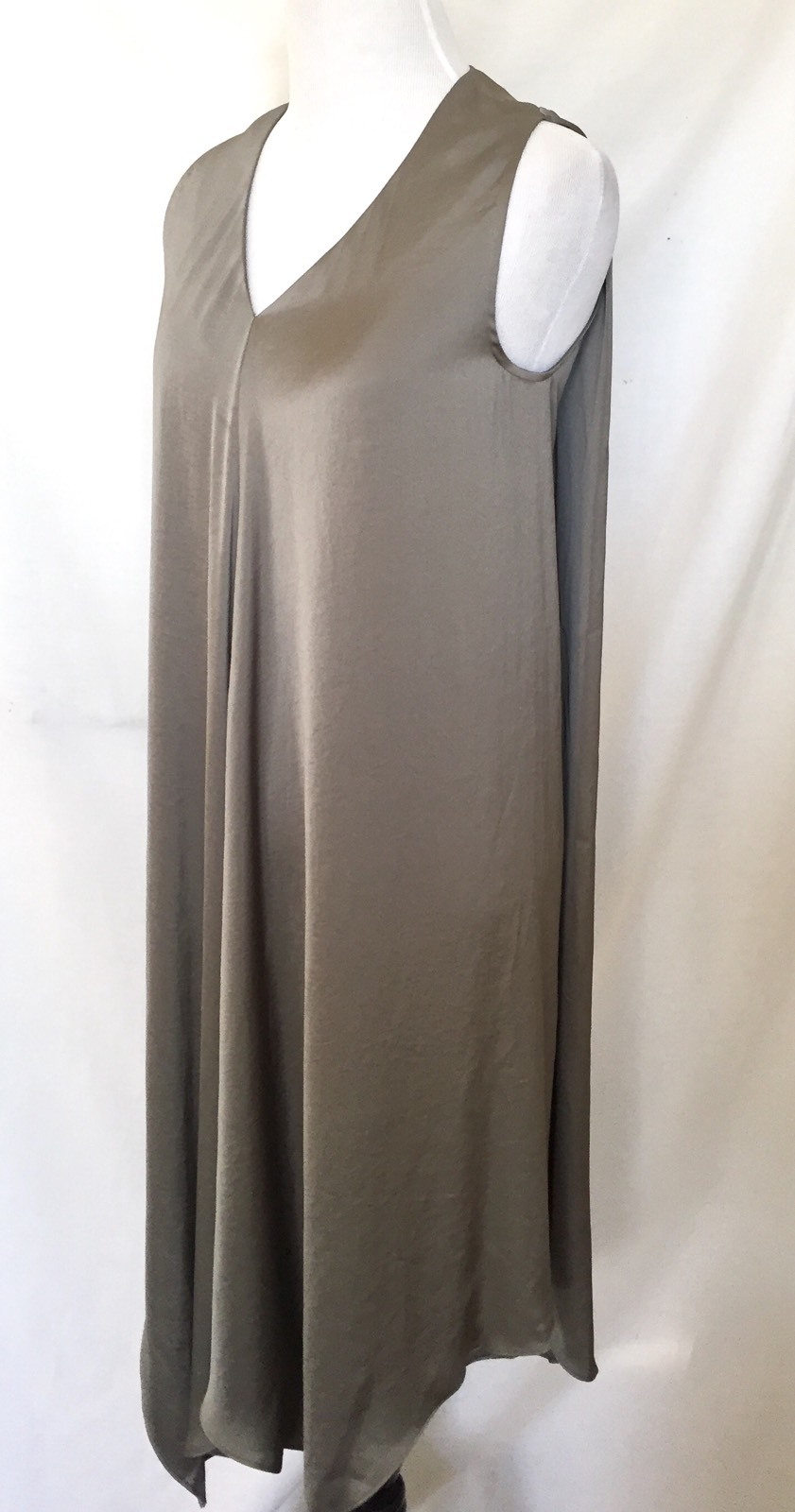 AllSaints Blaze Steel Grey Silky Dress.Retail $308 Price $130 Saints Size 00