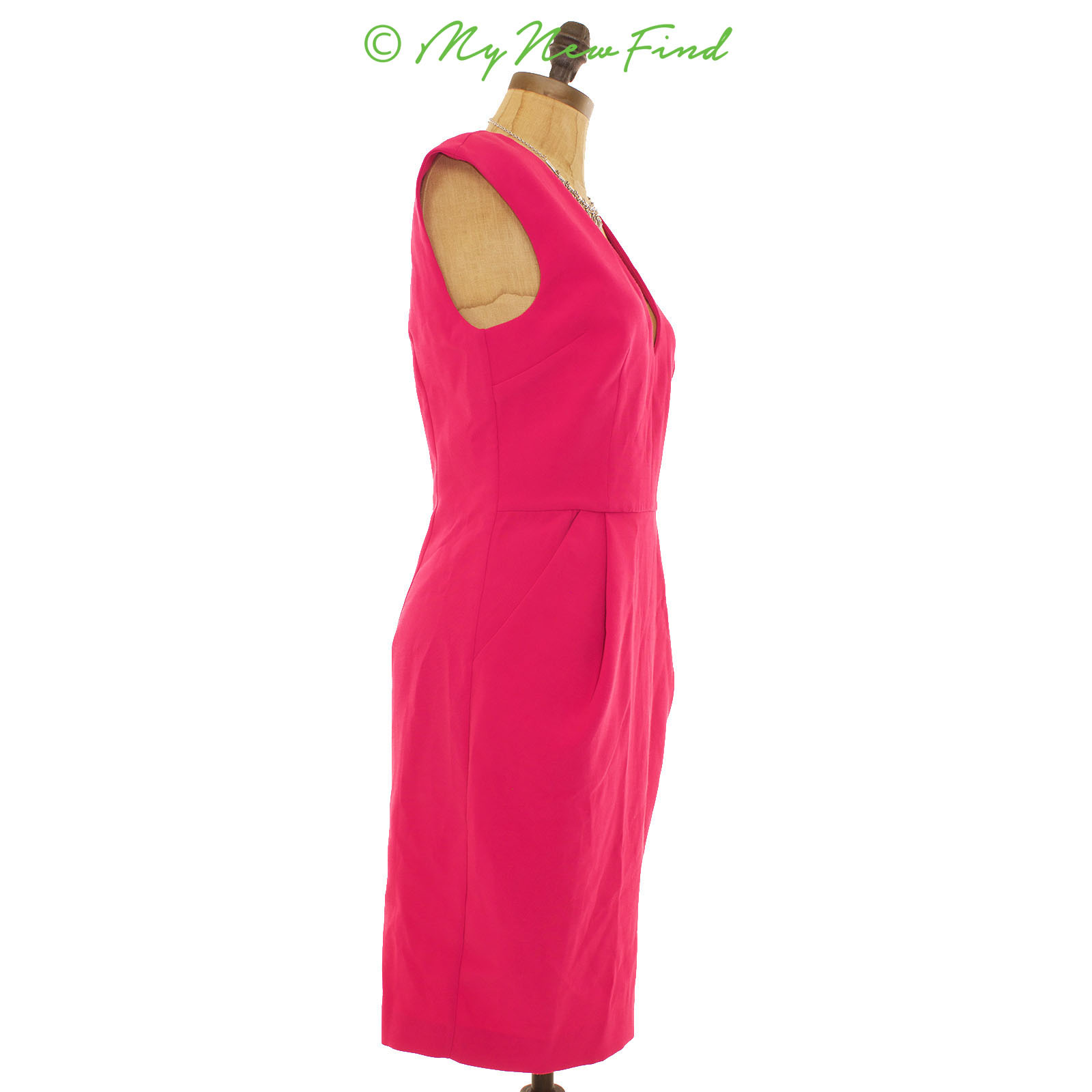 Clove Nordstrom Sheath Mini Dress 4 Cap Sleeve Magenta Pink $118 B62