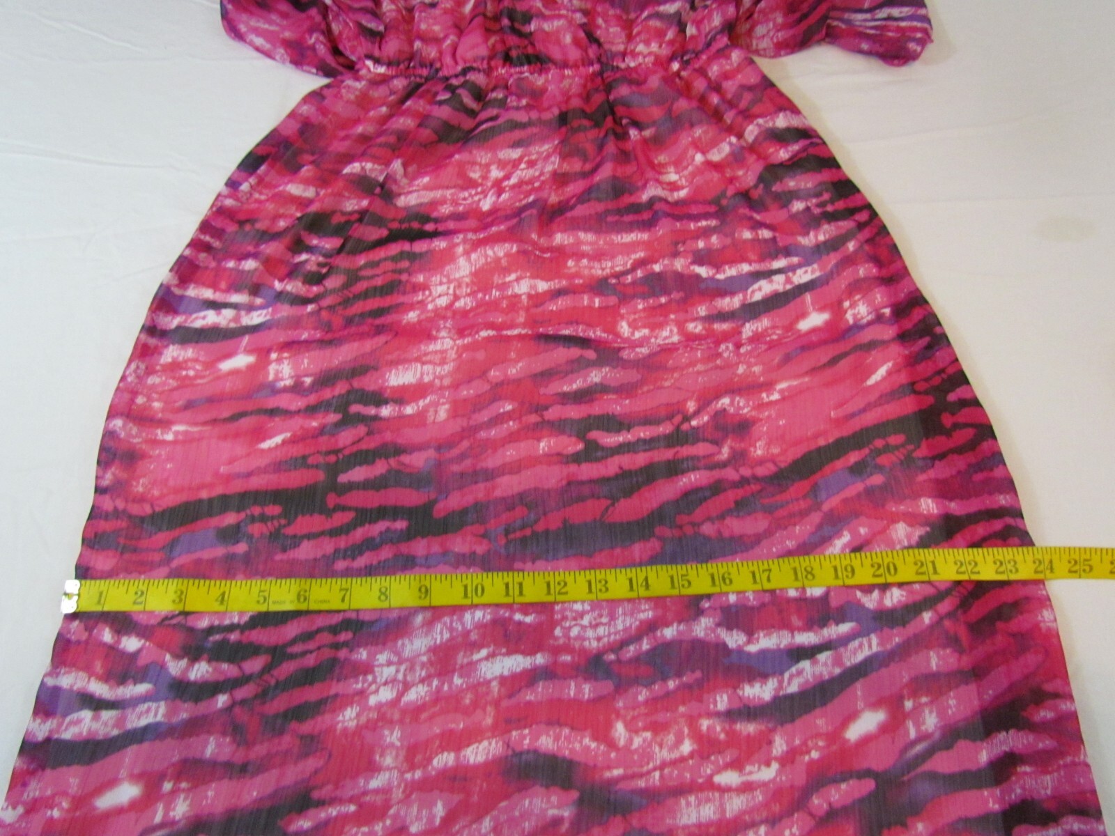 PINK ROSE PREMIUM QUALITY SIZE LARGE MADE IN U. S. A .WOMAN MAXI DRESS